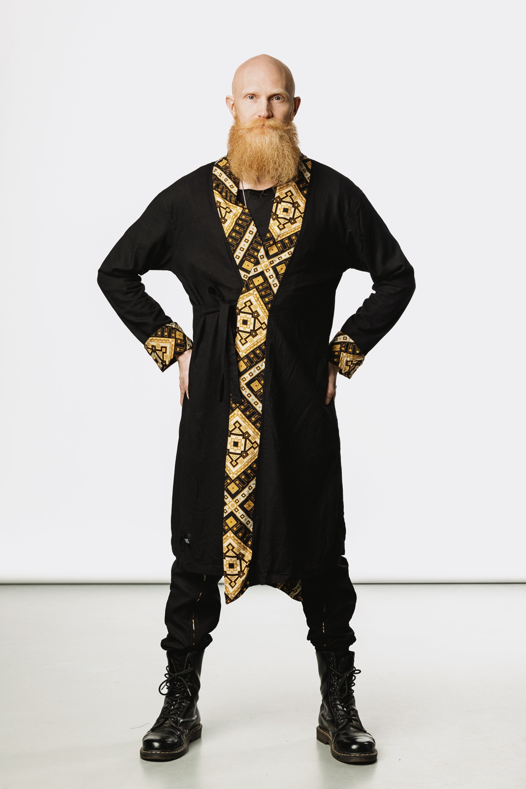 VALO Design Clothing Jackets / QI JACKET - Japanese inspired kimono style high quality linen cotton jacket