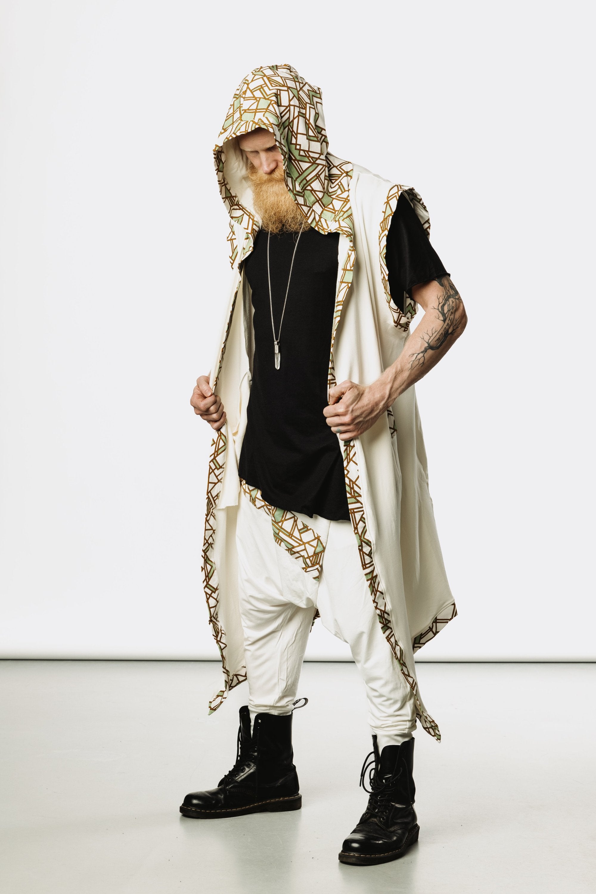 VALO Design Pants NINJA WARRIOR Bamboo - Stylish harem cut drop crotch trousers made with Bamboo Stretch