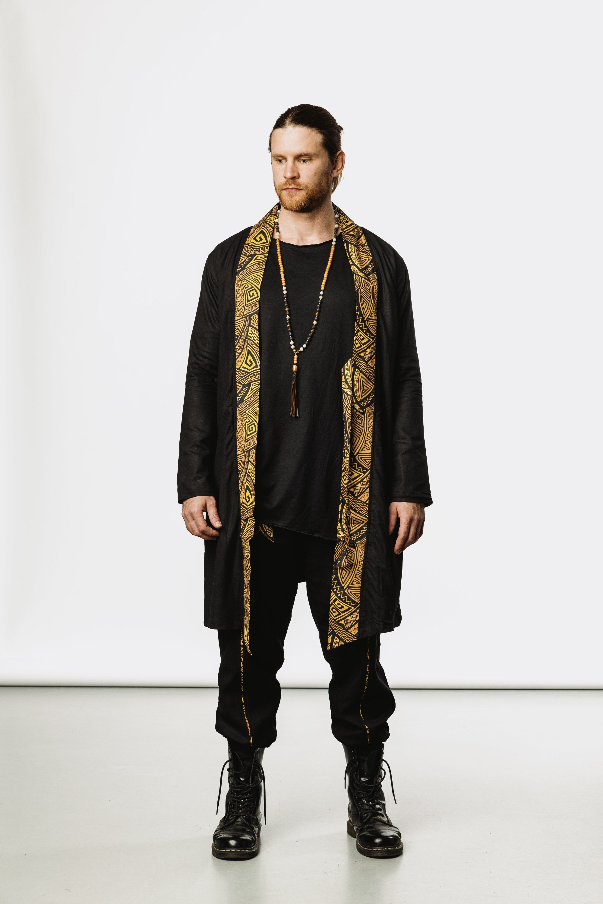 VALO Design Clothing Jackets / QI JACKET - Japanese inspired kimono style high quality linen cotton jacket