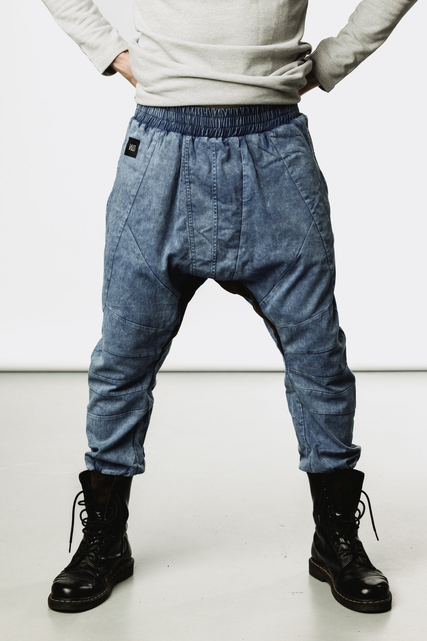 SISU Pants - Drop Crotch Jogger Denim Pants