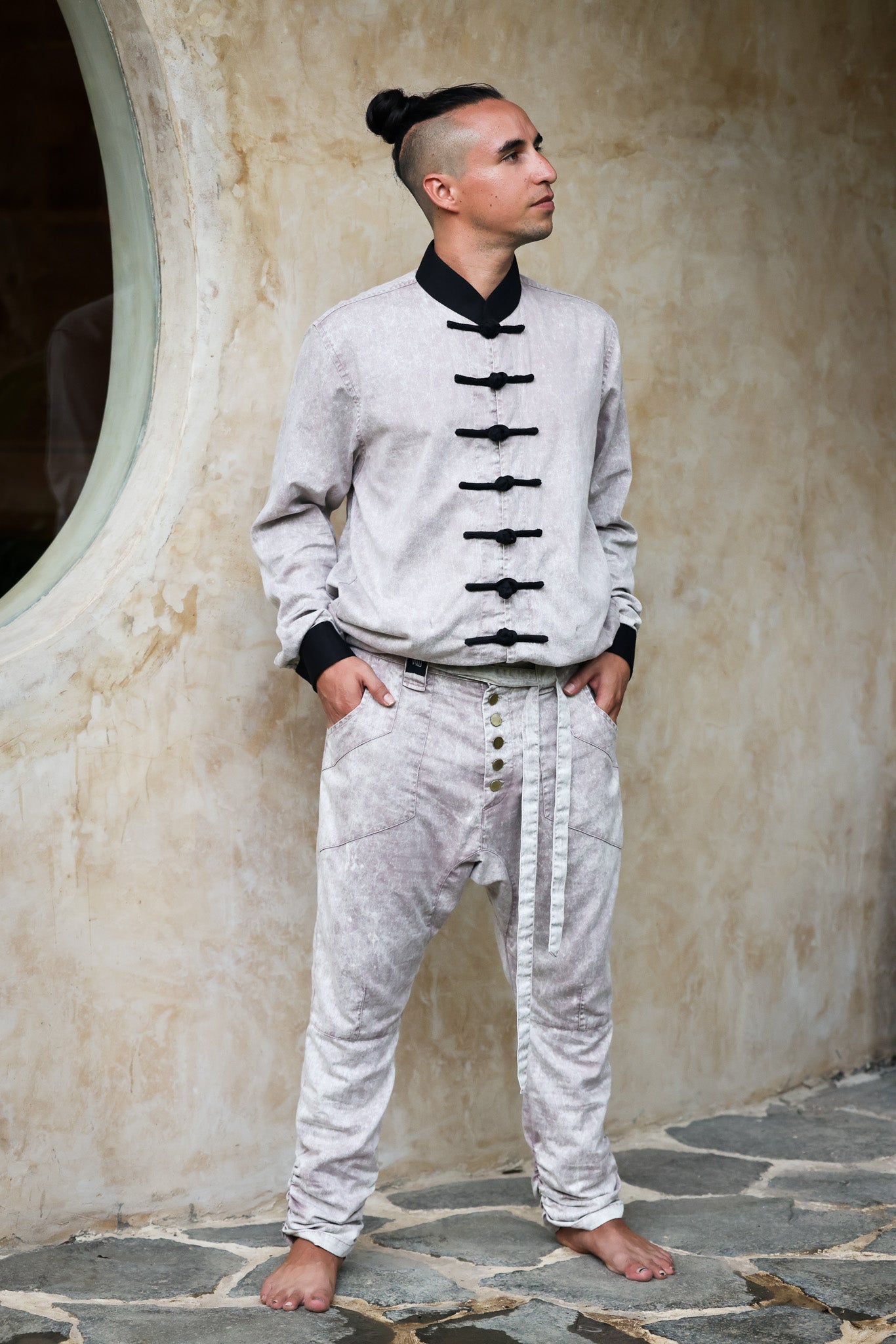 Shaolin Light Grey Outfit