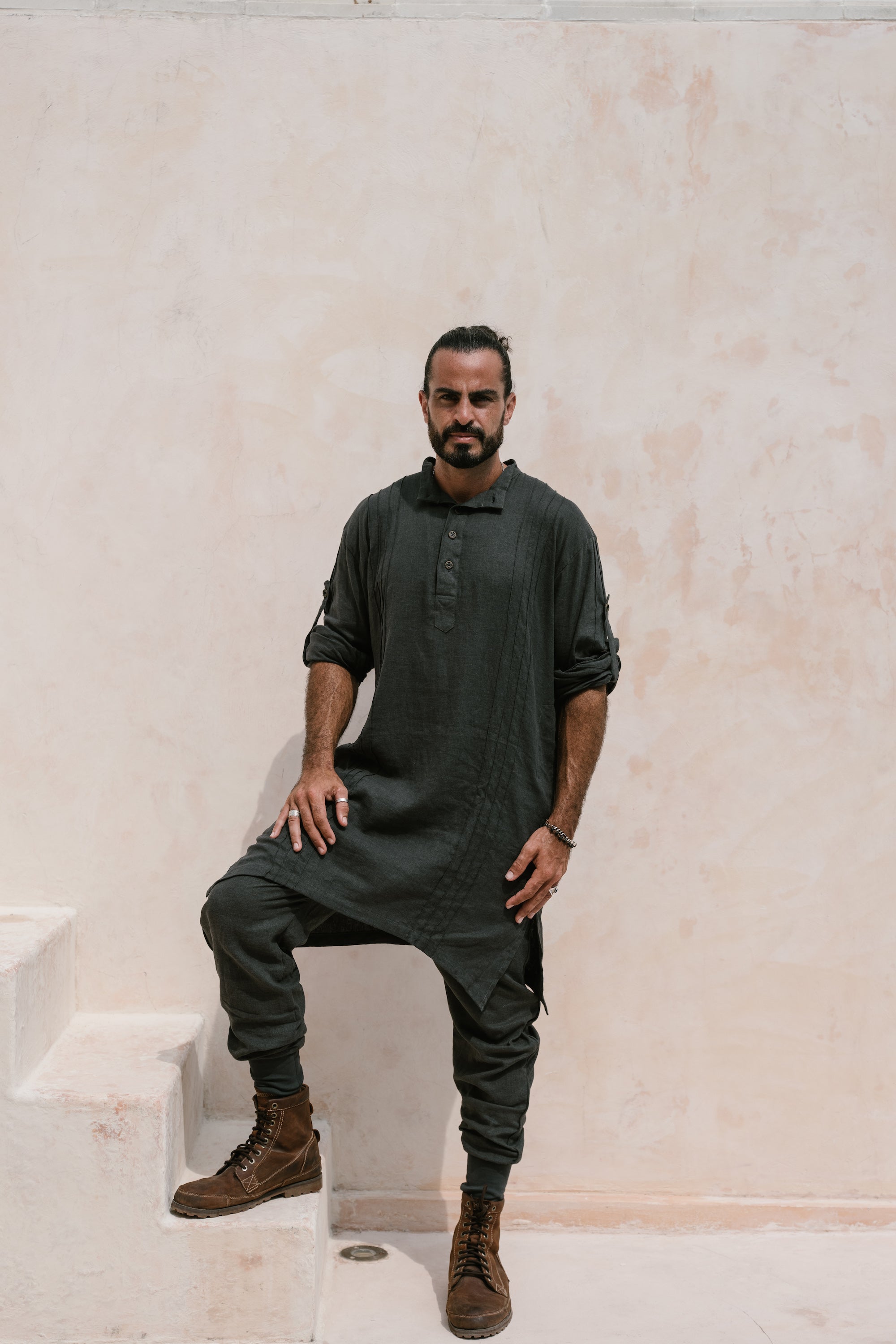 KOKO Pants Linen - Relaxed Oriental Boho Jogger Trousers