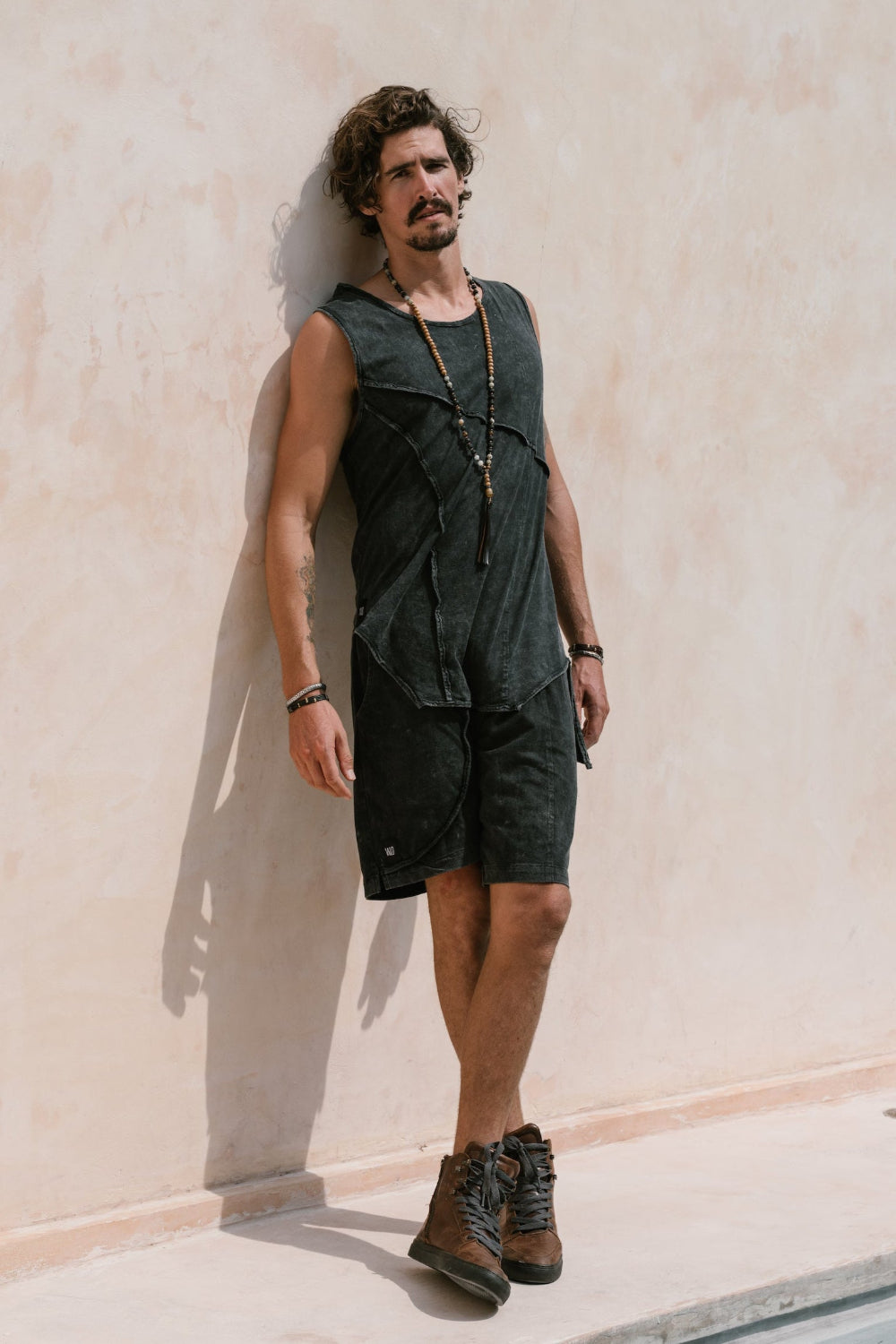 KELO SHORTS - Light Stonewashed Cotton Shorts