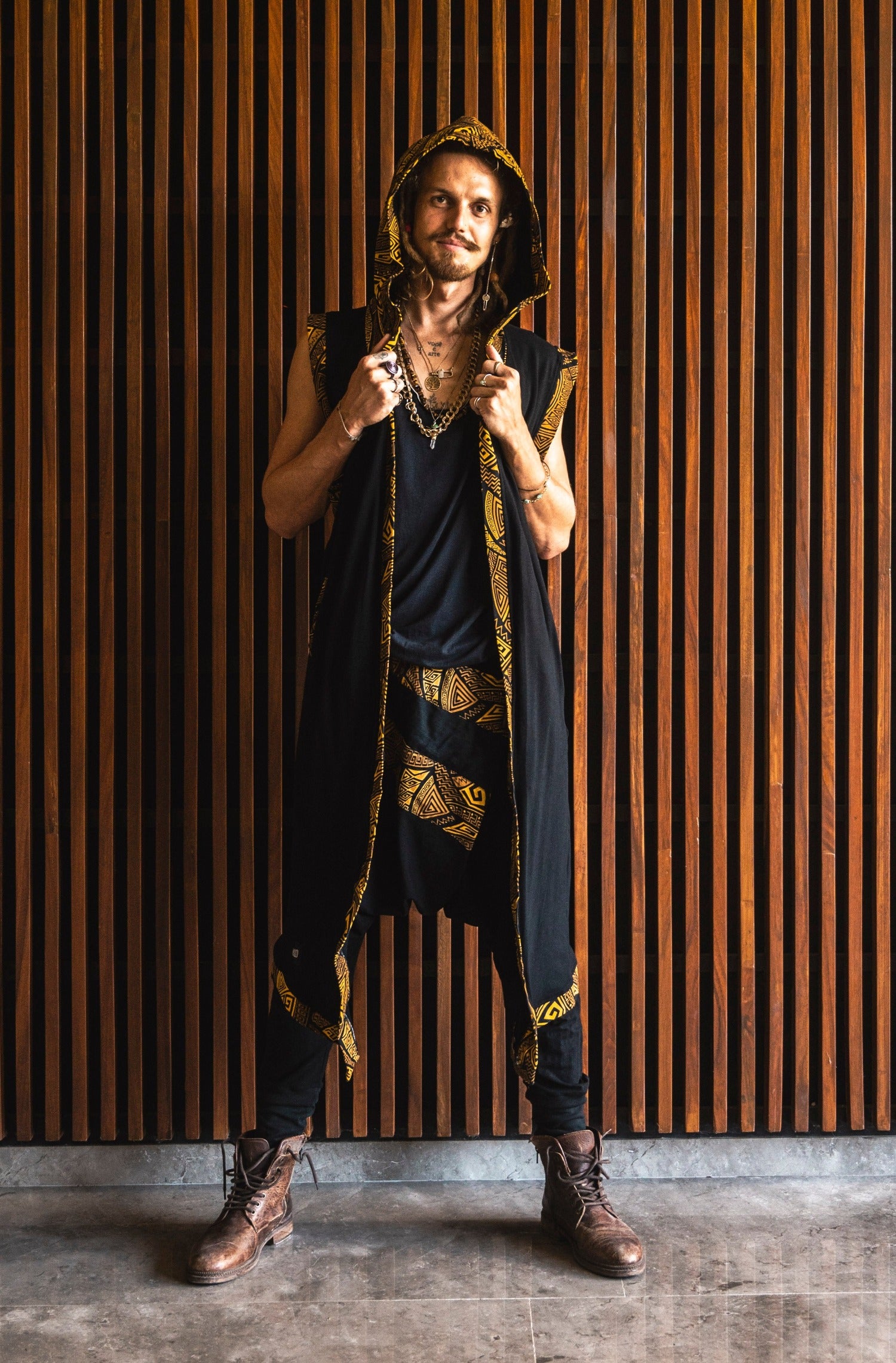 VALO Design Pants NINJA WARRIOR Bamboo - Stylish harem cut drop crotch trousers made with Bamboo Stretch