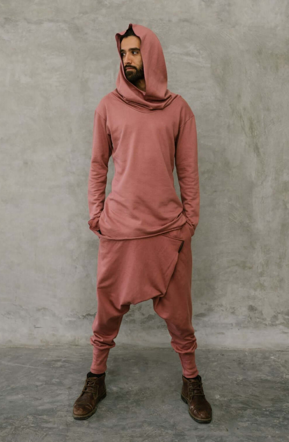 VALO Design Clothing Hoodies ILTA - An oversized assassin style hoodie with asymmetric cut, making the hoodie longer from both sides
