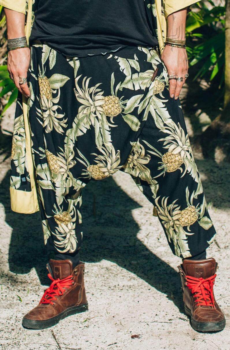 VALO Design BALI SPIRIT NINJA Pineapple Batik - Comfortable & stylish cotton print harem pants