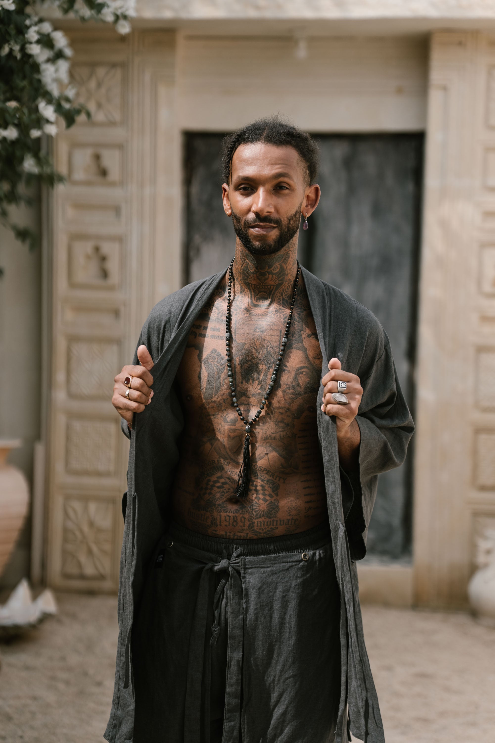 BUSHI Kimono - Japanese Inspired Short Kimono Robe