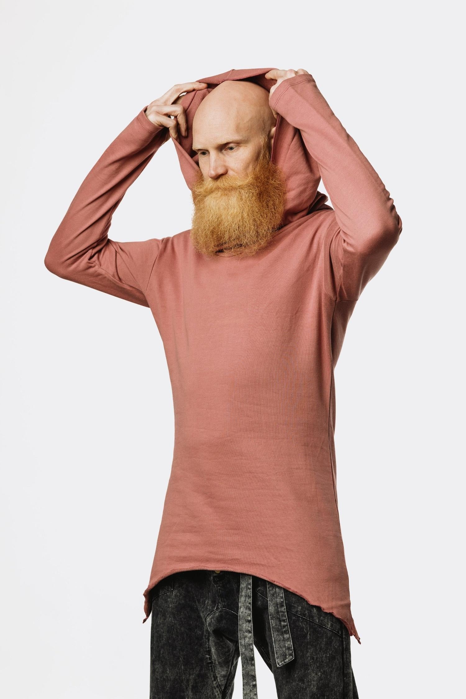 VALO Design Clothing Hoodies ILTA - An oversized assassin style hoodie with asymmetric cut, making the hoodie longer from both sides