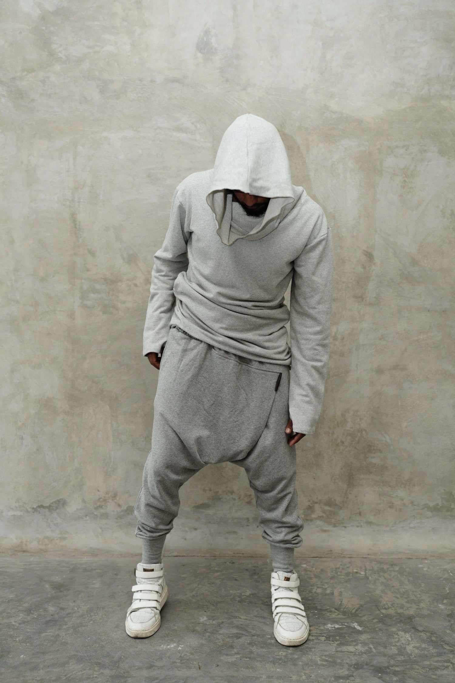 VALO Design Clothing Hoodies ILTA - An oversized assassin style hoodie with asymmetric cut, making the hoodie longer from both sides