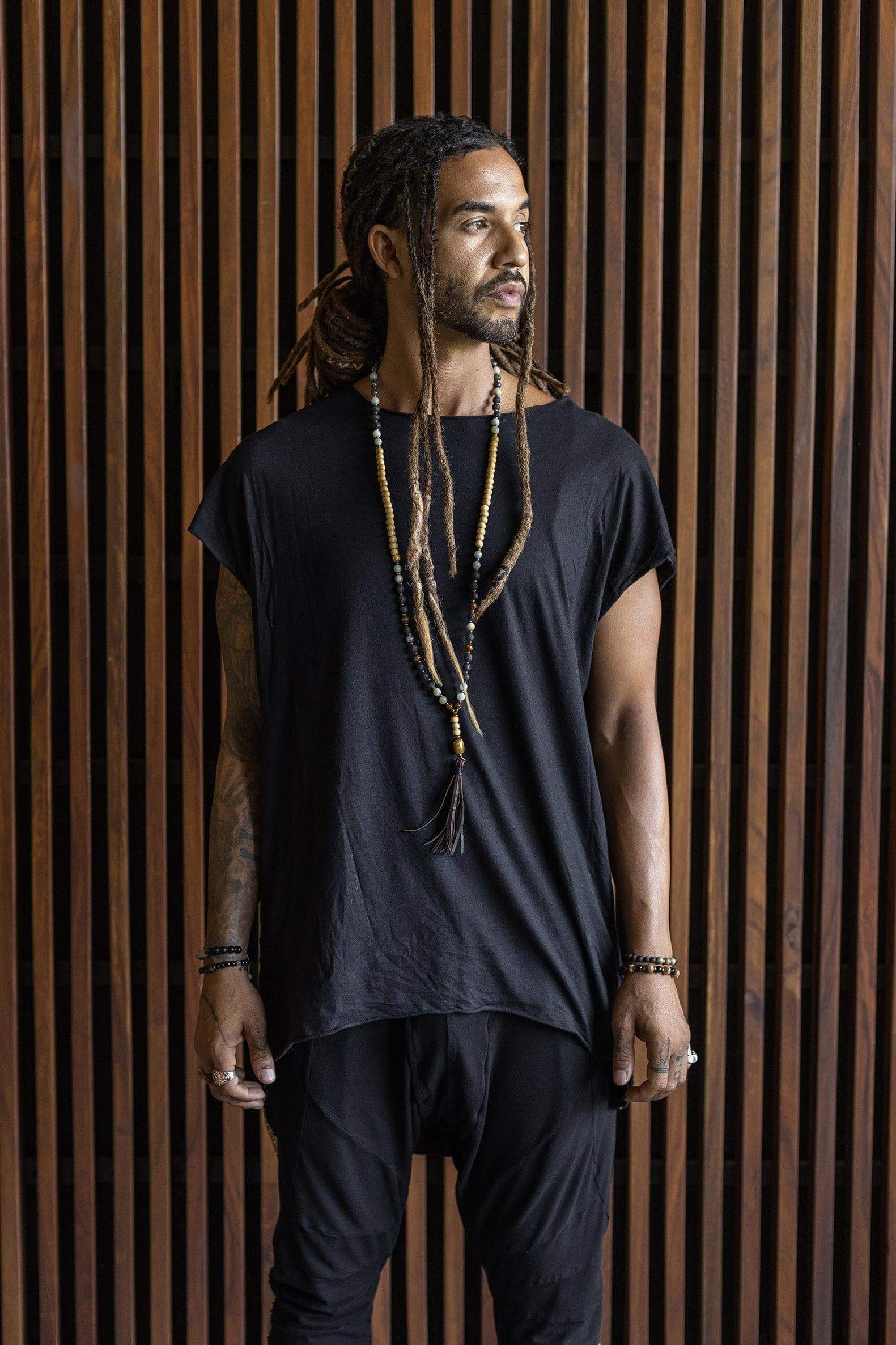 ISO - loose and comfortable asymmetric oversized t-shirt cropped top - VALO Design Clothing