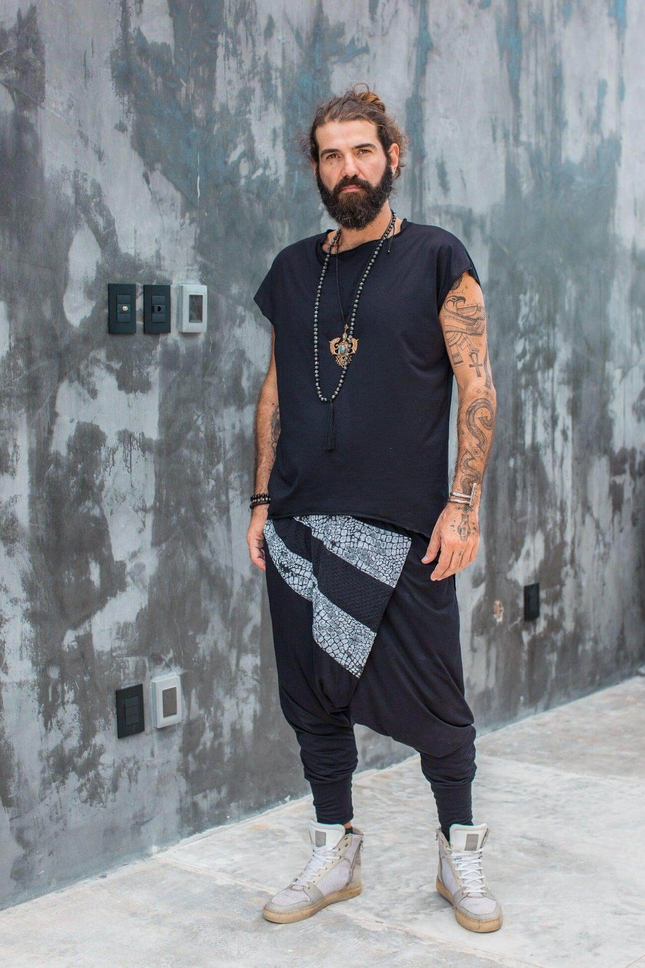 ISO - loose and comfortable asymmetric oversized t-shirt cropped top - VALO Design Clothing