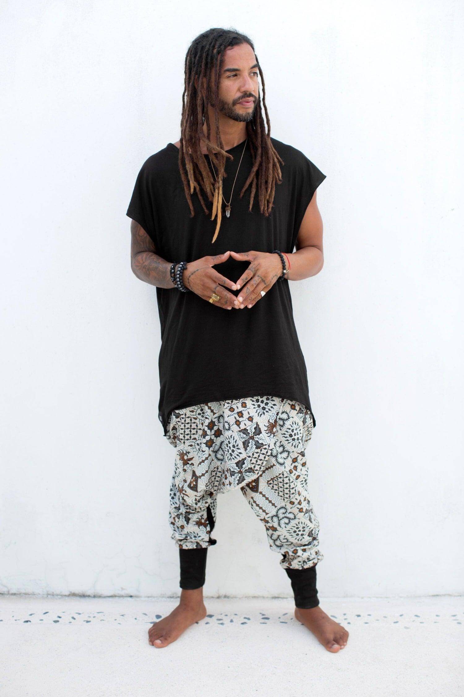 ISO - loose and comfortable asymmetric oversized t-shirt cropped top - VALO Design Clothing