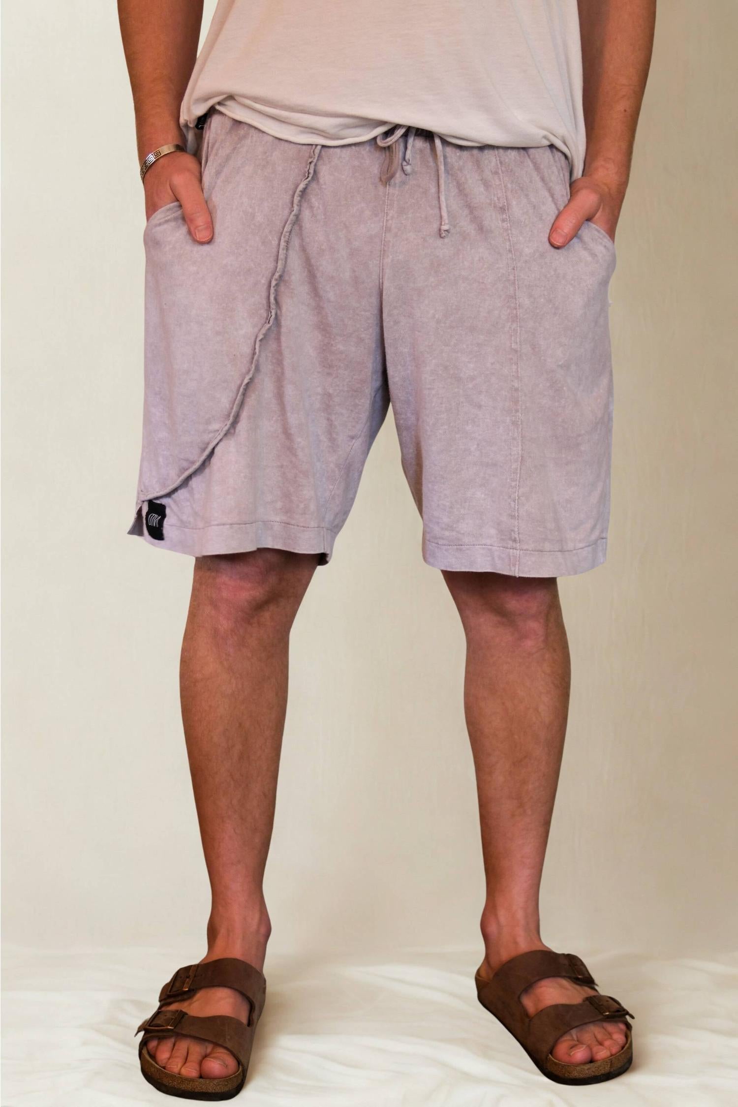 KELO SHORTS - Light Stonewashed Cotton Shorts