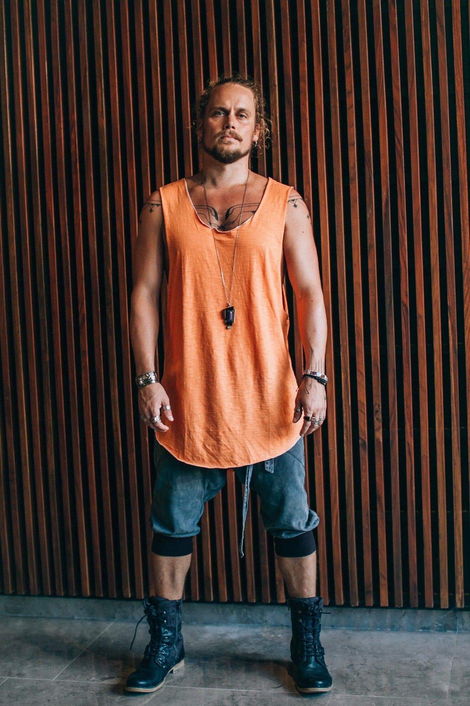 VALO Design Clothing Shirts KESÄ - light sleeveless asymmetric cotton tencel vest tank top