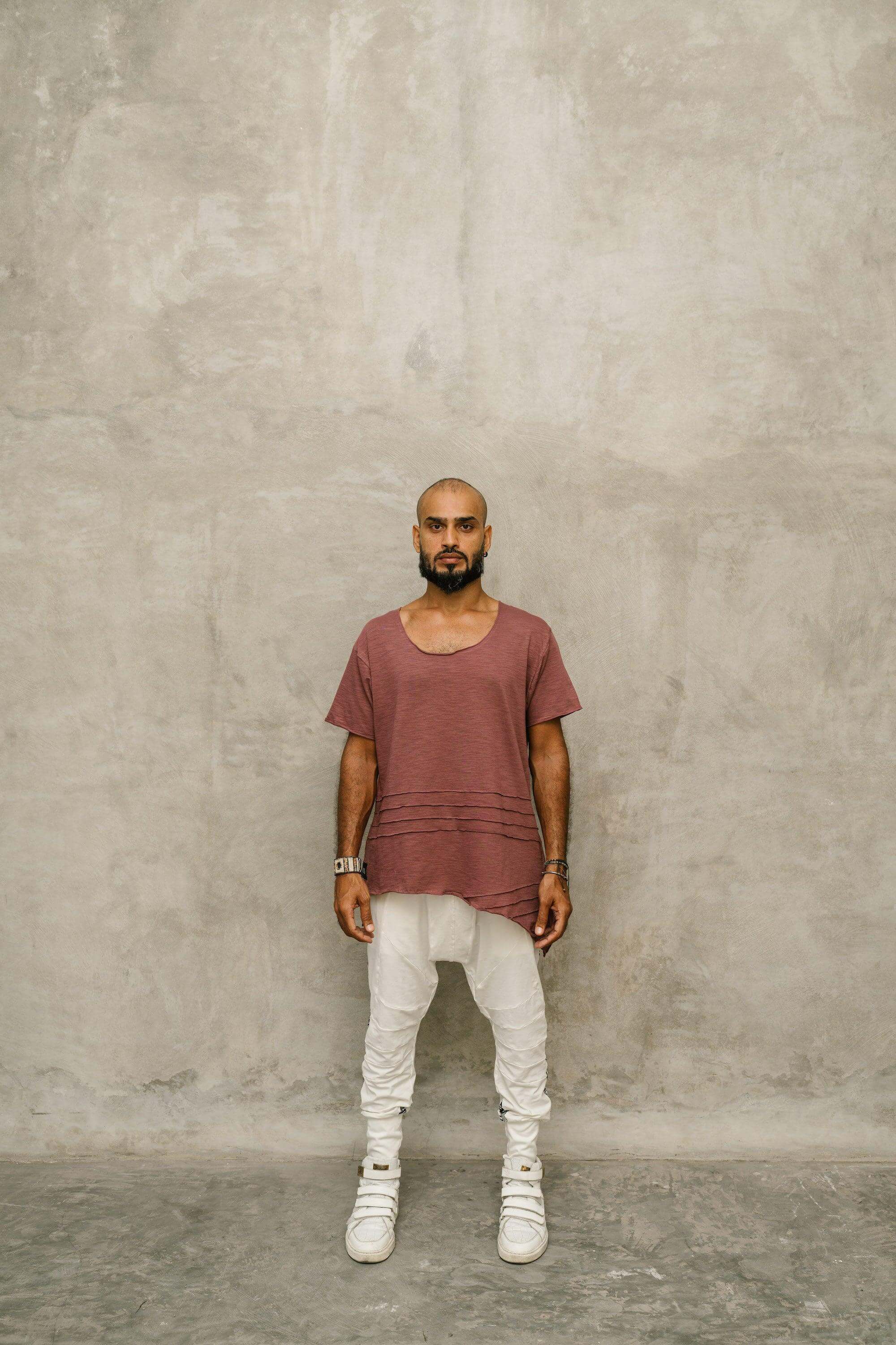 KIVI Tee - a loose fit bamboo t-shirt with asymmetric cuts - VALO Design Clothing