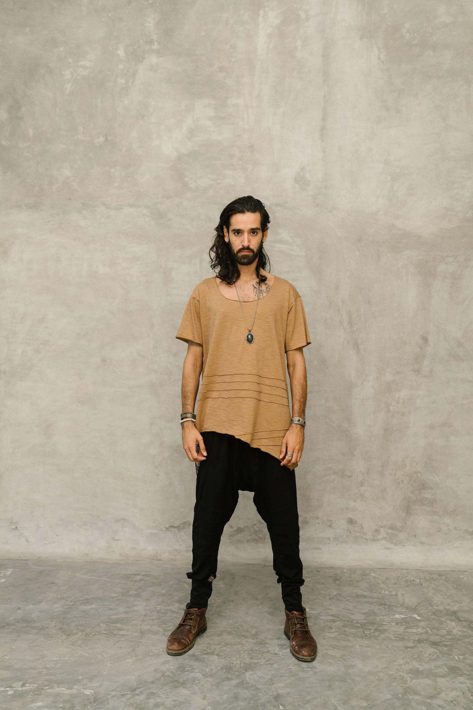 KIVI Tee - a loose fit bamboo t-shirt with asymmetric cuts - VALO Design Clothing