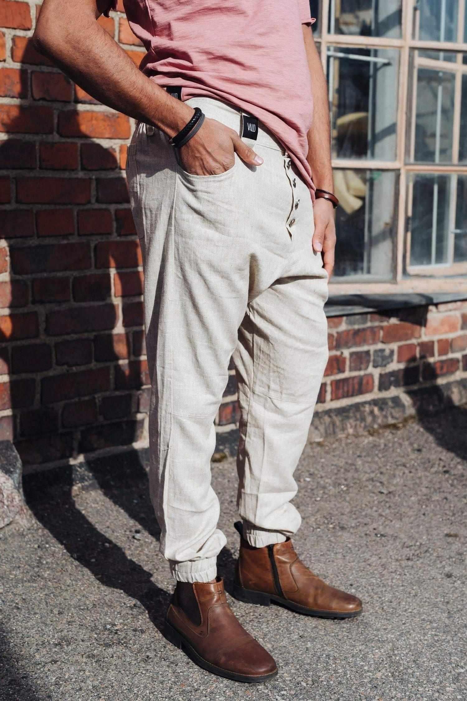 VALOdesigns Pants MAA - Elegant drop crotch trousers with casual fit