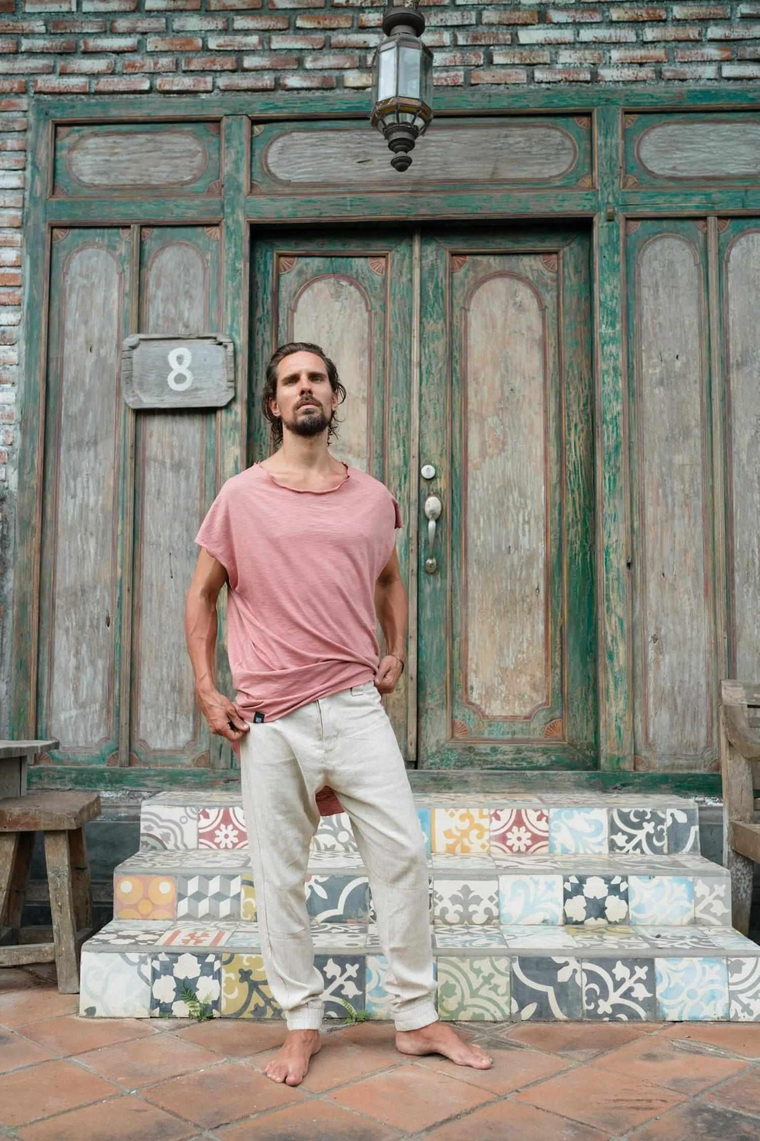 MAA - Elegant drop crotch trousers with casual fit - VALO Design Clothing