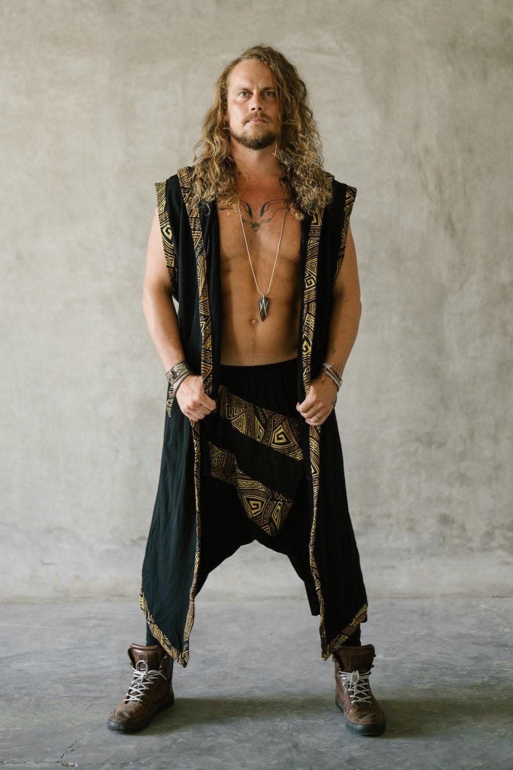 VALO Design Pants NINJA WARRIOR Bamboo - Stylish harem cut drop crotch trousers made with Bamboo Stretch