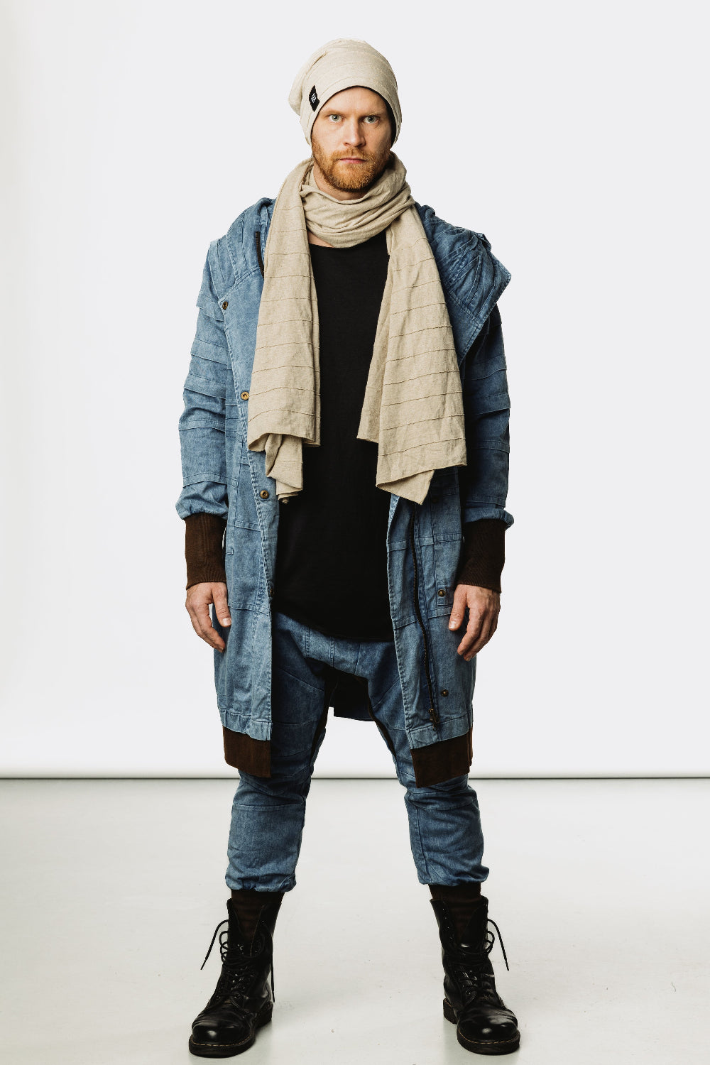 VALO Design Scarf HUIVI – Made from ultra-soft, medium-thickness natural hemp cotton fabric. Incredibly comfortable and becomes even softer with every wear