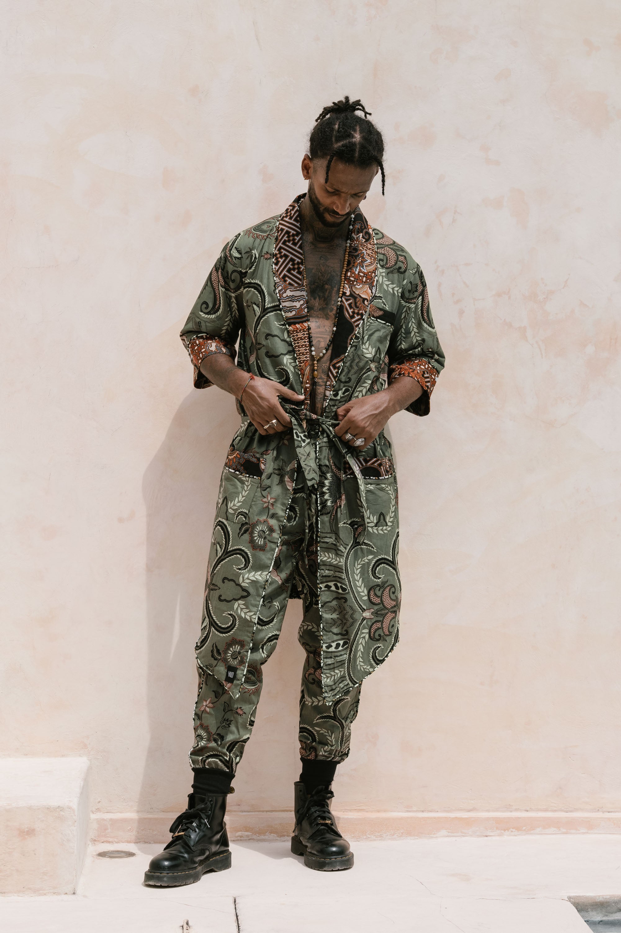 POMO Green Batik - Jacket and Pants
