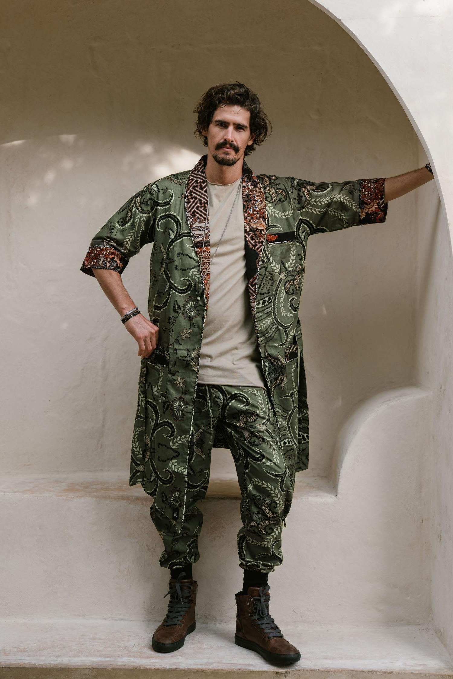 POMO Green Batik - Jacket and Pants