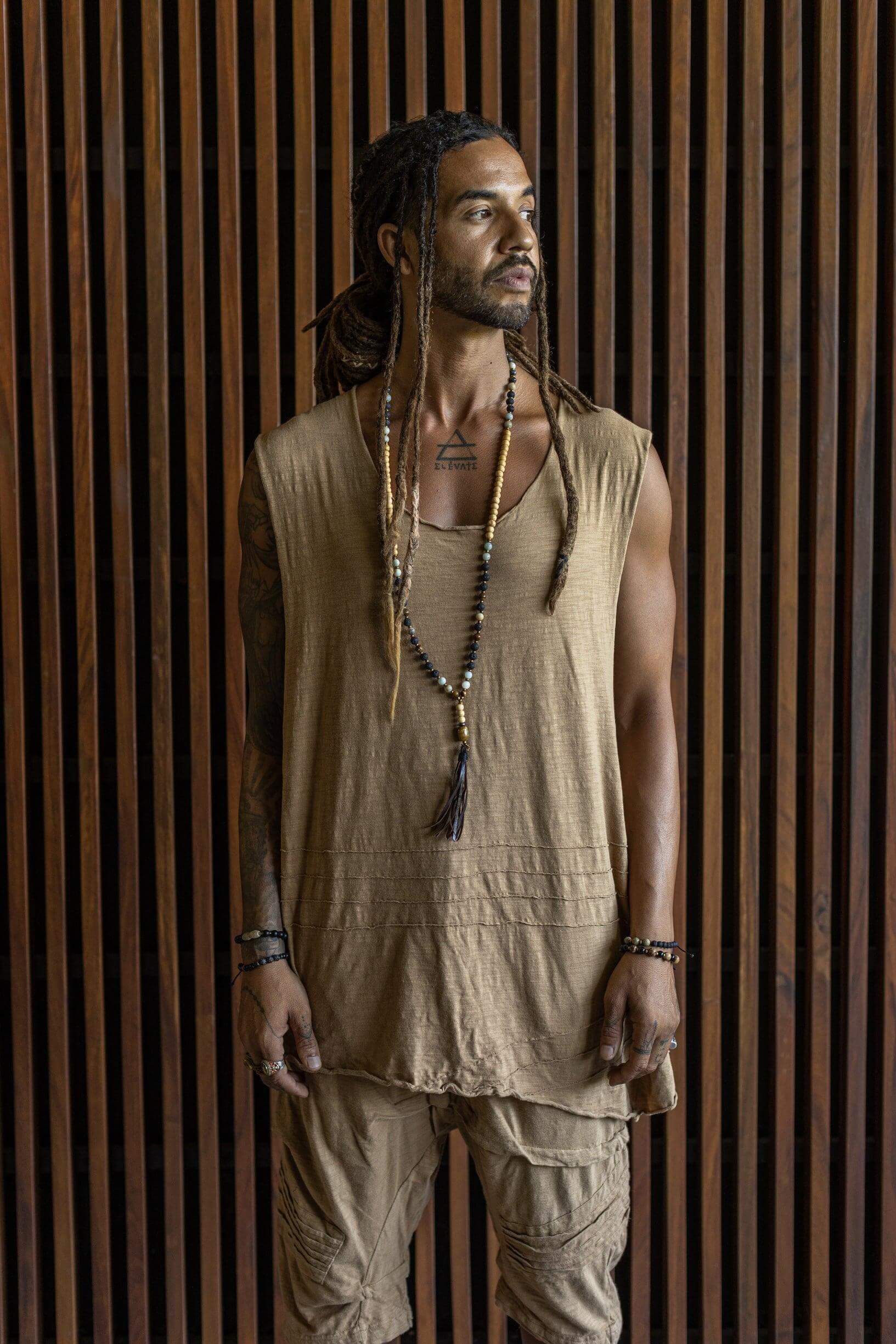 VALO Design Shorts SAHARA – Crafted from 100% soft cotton terry fabric with unique stitching details for a distinctive and stylish look