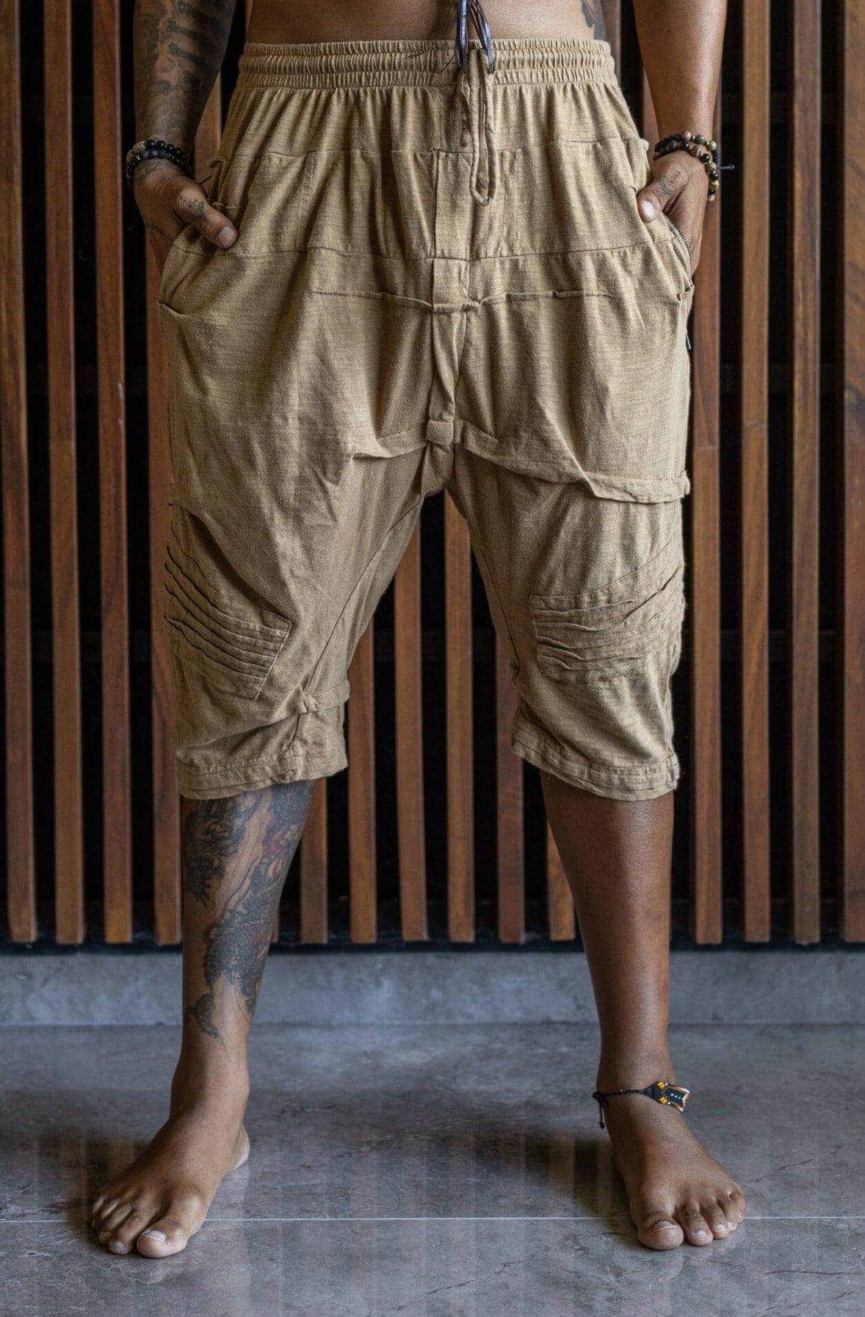 VALO Design Shorts SAHARA – Crafted from 100% soft cotton terry fabric with unique stitching details for a distinctive and stylish look