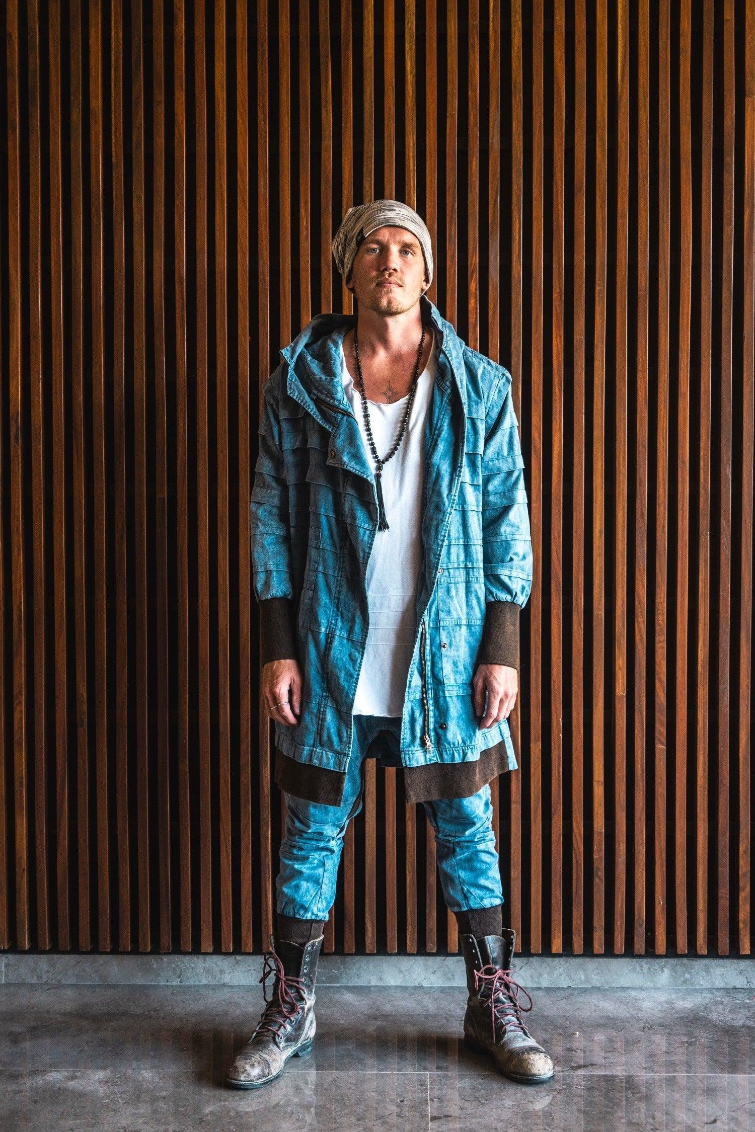 SISU Pants - Drop Crotch Jogger Denim Pants-Pants-VALO Design Clothing