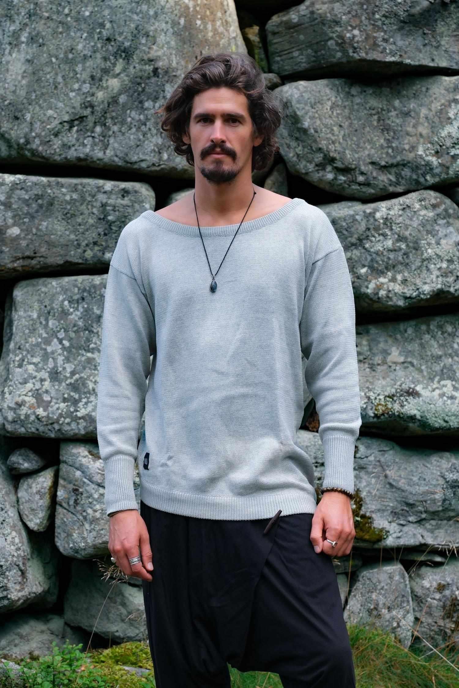 TALVI Knit - Long Sleeve Round-Neck Knit Cotton Sweater-Shirts-VALO Design Clothing