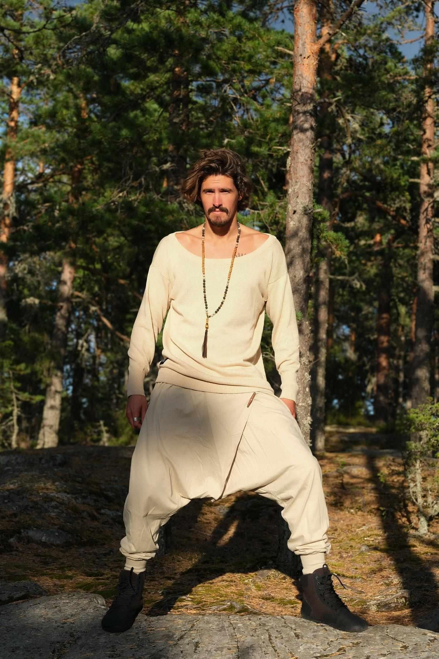 TALVI Knit - Long Sleeve Round-Neck Knit Cotton Sweater-Shirts-VALO Design Clothing