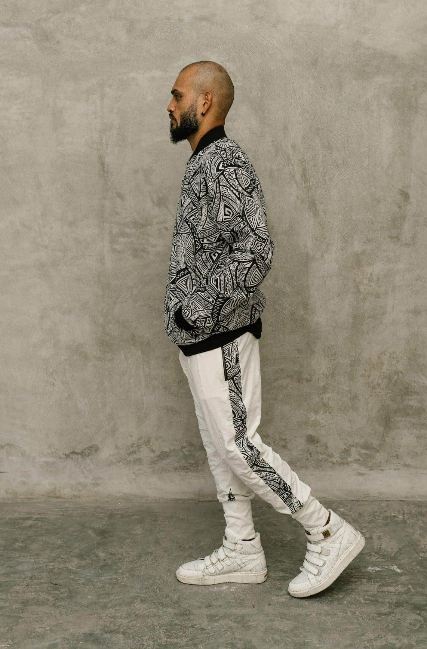 VALO BOMBER - Reversible multicolor cotton bomber zipper jacket with unique print - VALO Design Clothing