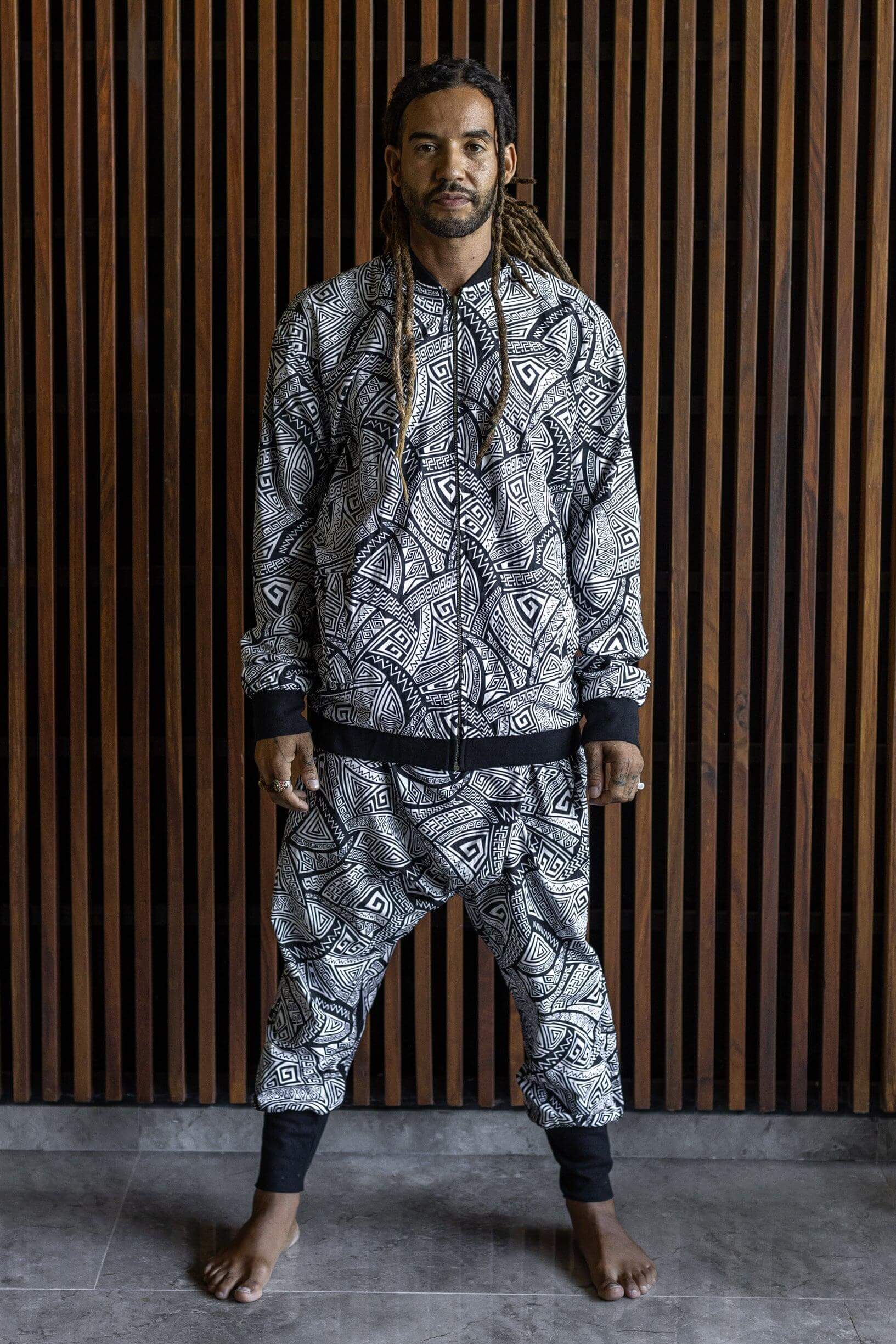 VALO BOMBER - Reversible multicolor cotton bomber zipper jacket with unique print - VALO Design Clothing