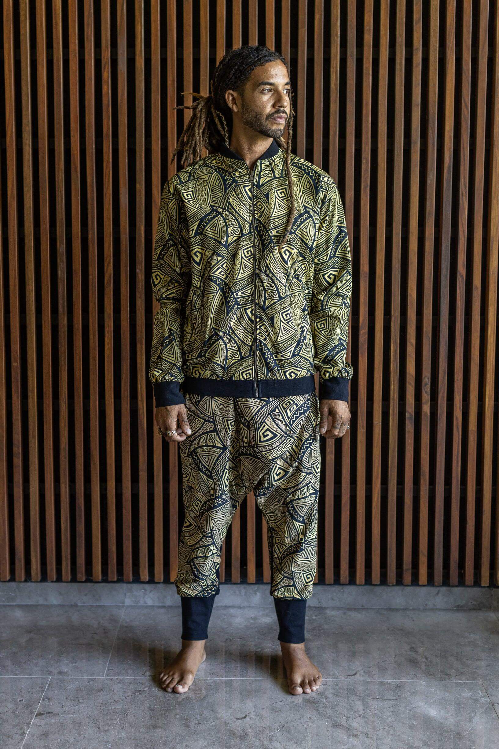 VALO BOMBER - Reversible multicolor cotton bomber zipper jacket with unique print - VALO Design Clothing