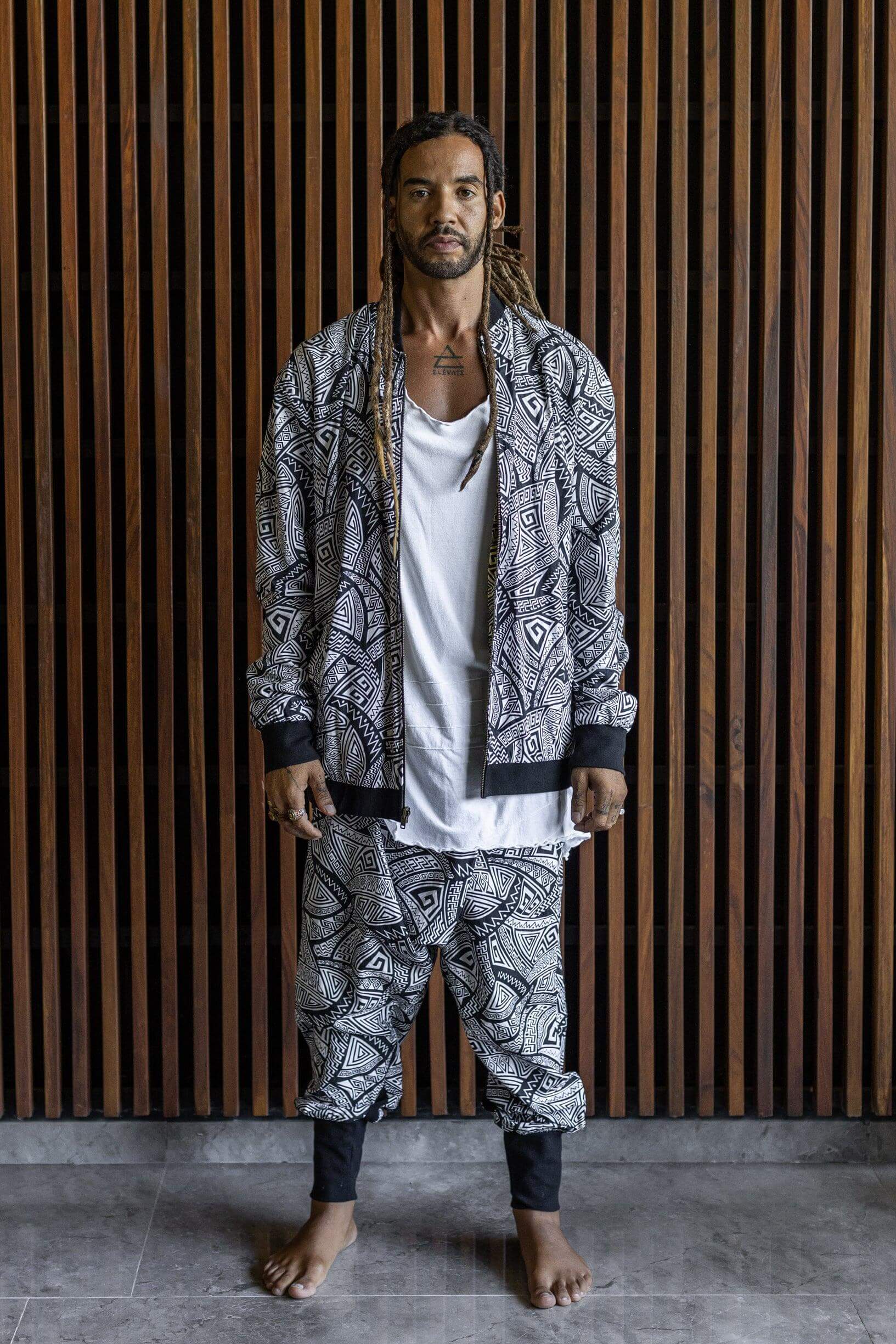 VALO BOMBER - Reversible multicolor cotton bomber zipper jacket with unique print - VALO Design Clothing