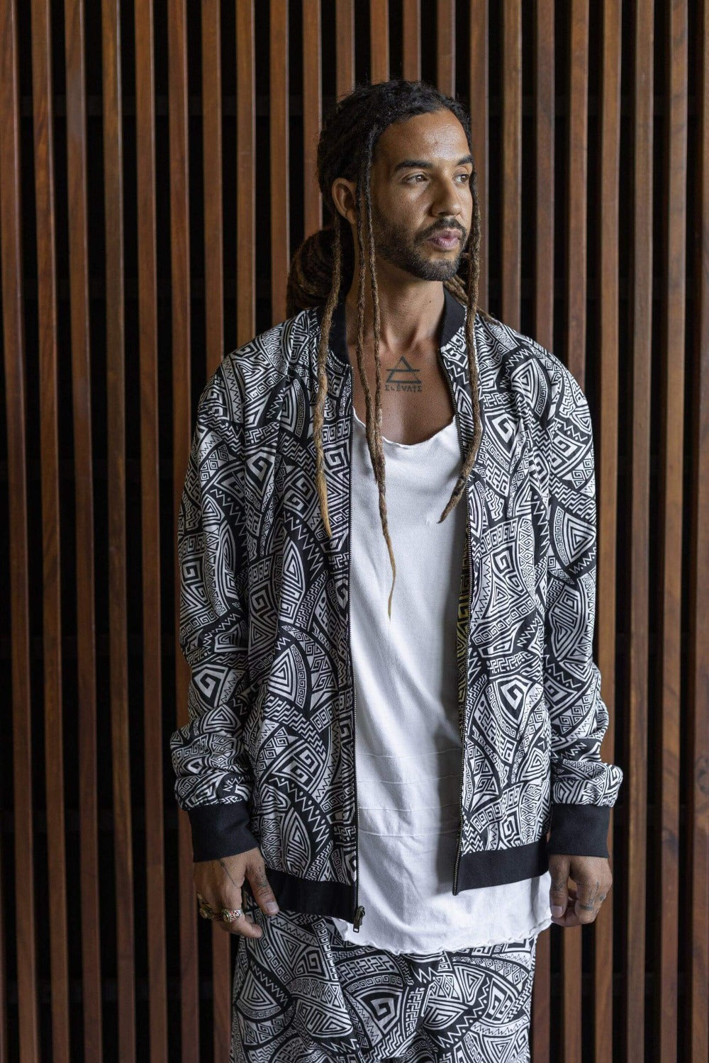 VALO BOMBER - Reversible multicolor cotton bomber zipper jacket with unique print - VALO Design Clothing