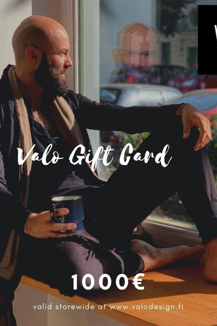 VALO Design Gift Cards €1,000.00 VALO Gift Card