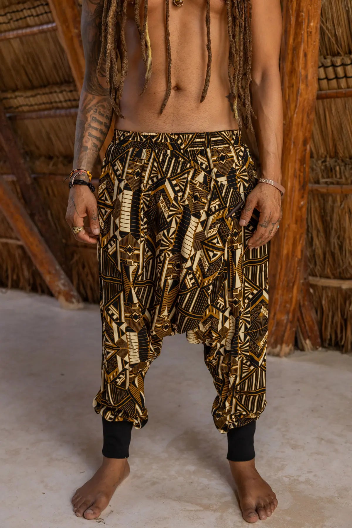 VALO Spirit Gold Prism Harem Pants