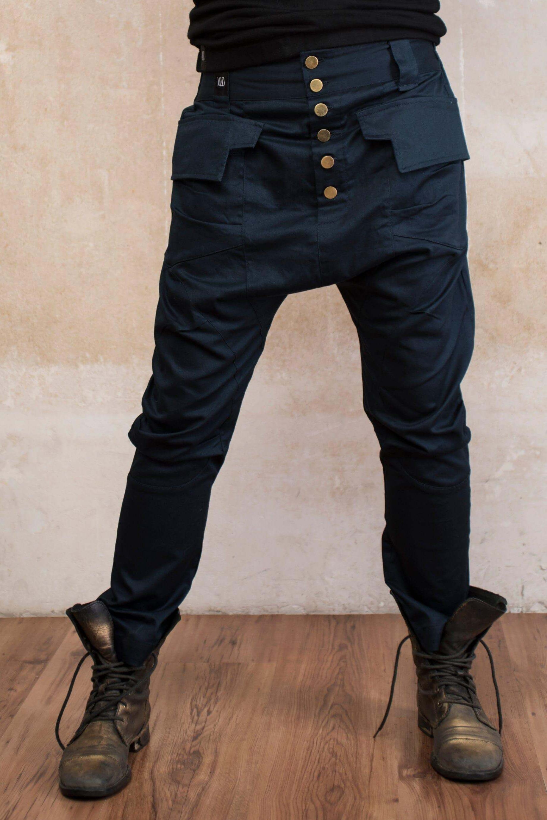 VALOdesigns Pants YÖ - Elegant drop crotch harem pants with unique cut - Unisex