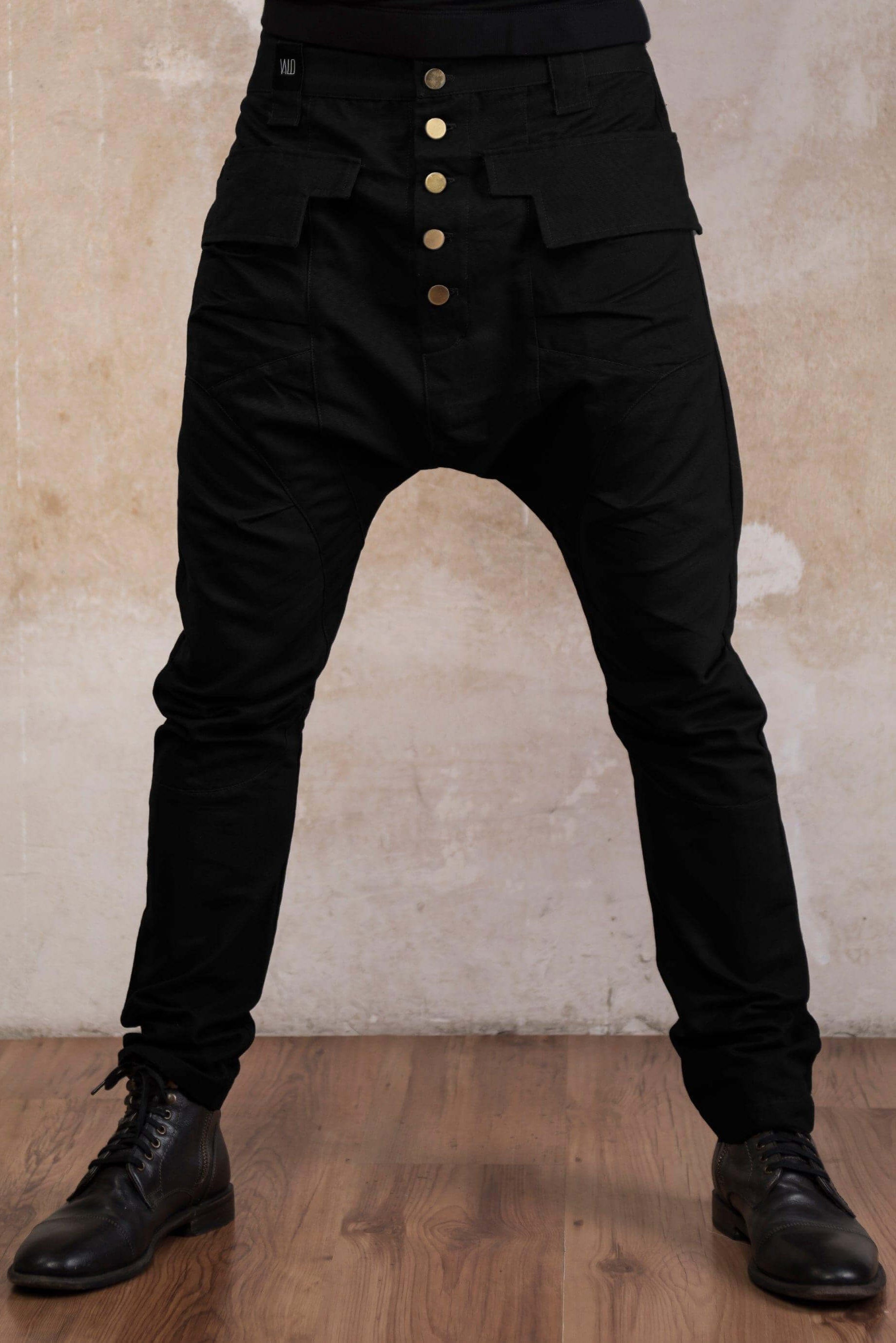 VALOdesigns Pants Black / S/M YÖ - Elegant drop crotch harem pants with unique cut - Unisex