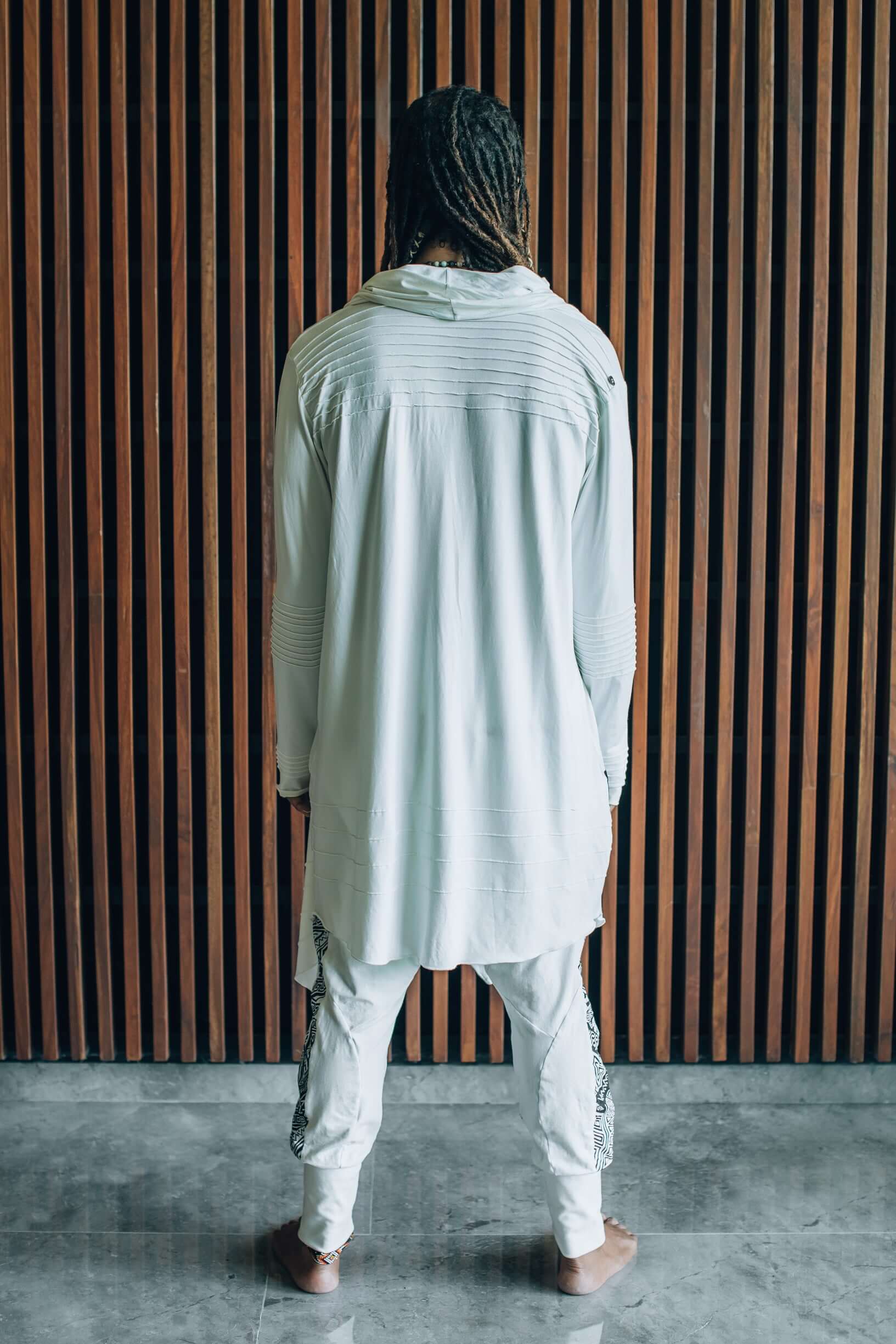 KUU - Hooded Long-Sleeve Post Apocalyptic Bamboo Cardigan