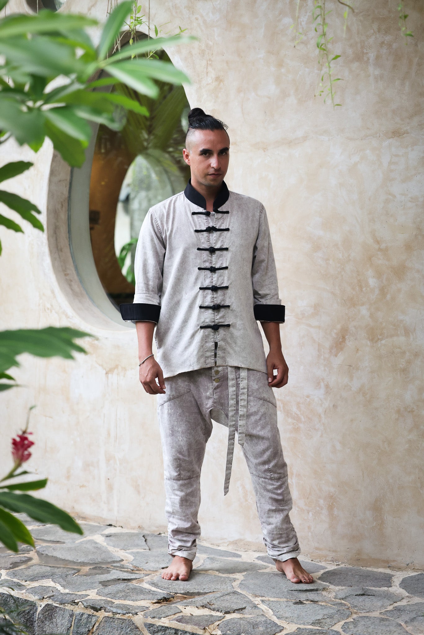 Shaolin Light Grey Outfit