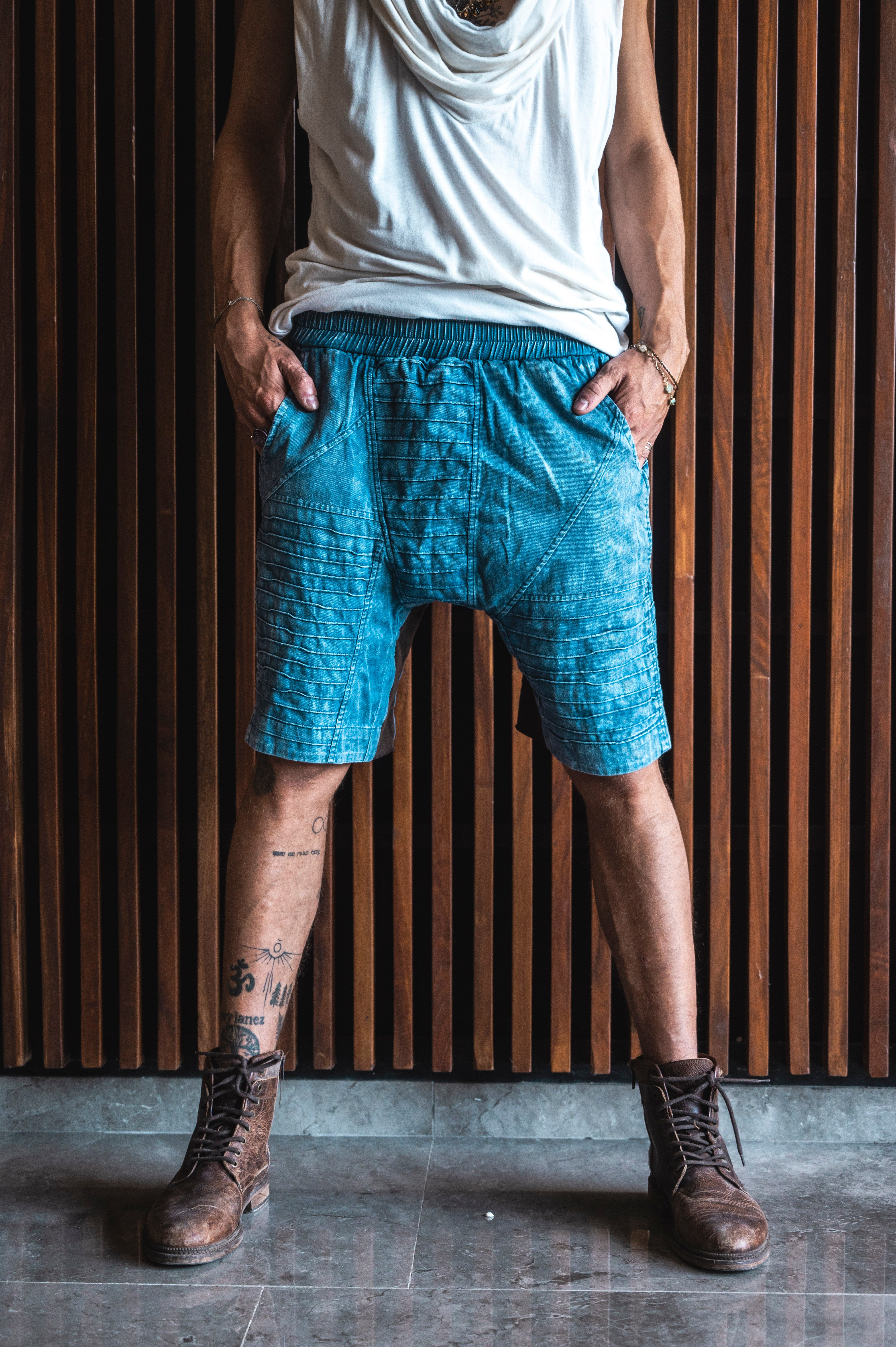 SISU Shorts - Drop Crotch Cotton Shorts with Unique Details