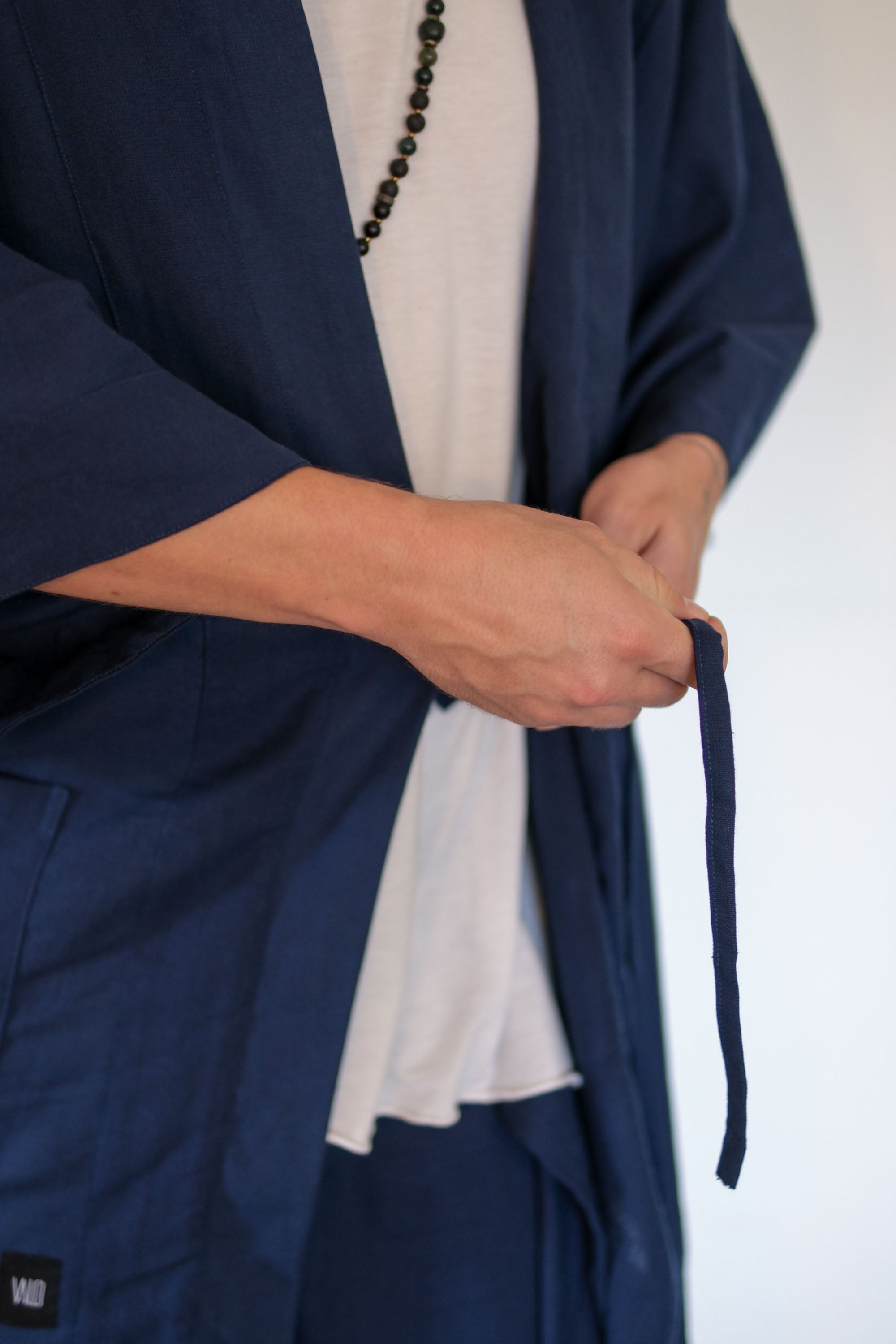 BUSHI Kimono - Japanese Inspired Linen Haori Robe Vest