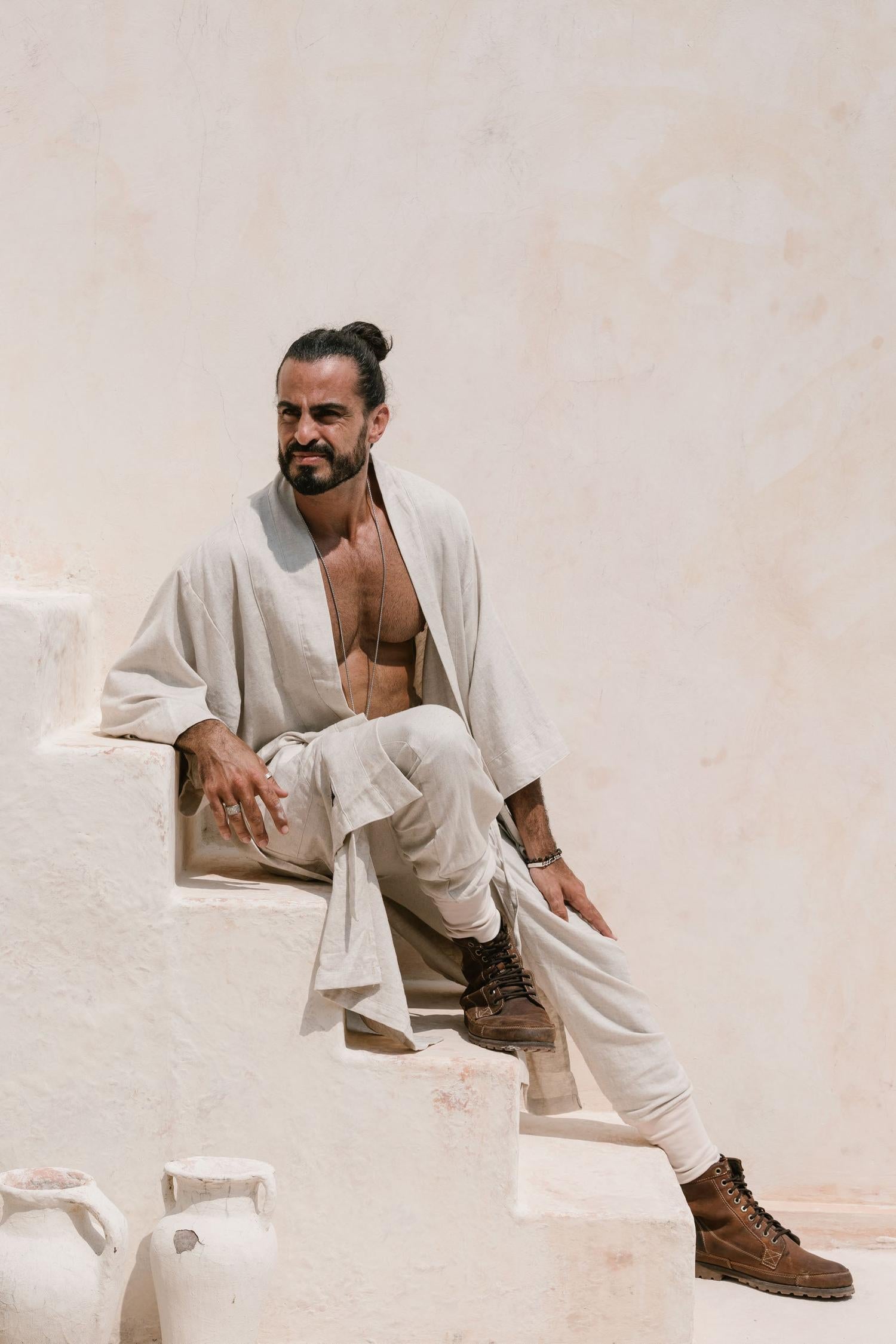 BUSHI Kimono - Japanese Inspired Short Kimono Robe