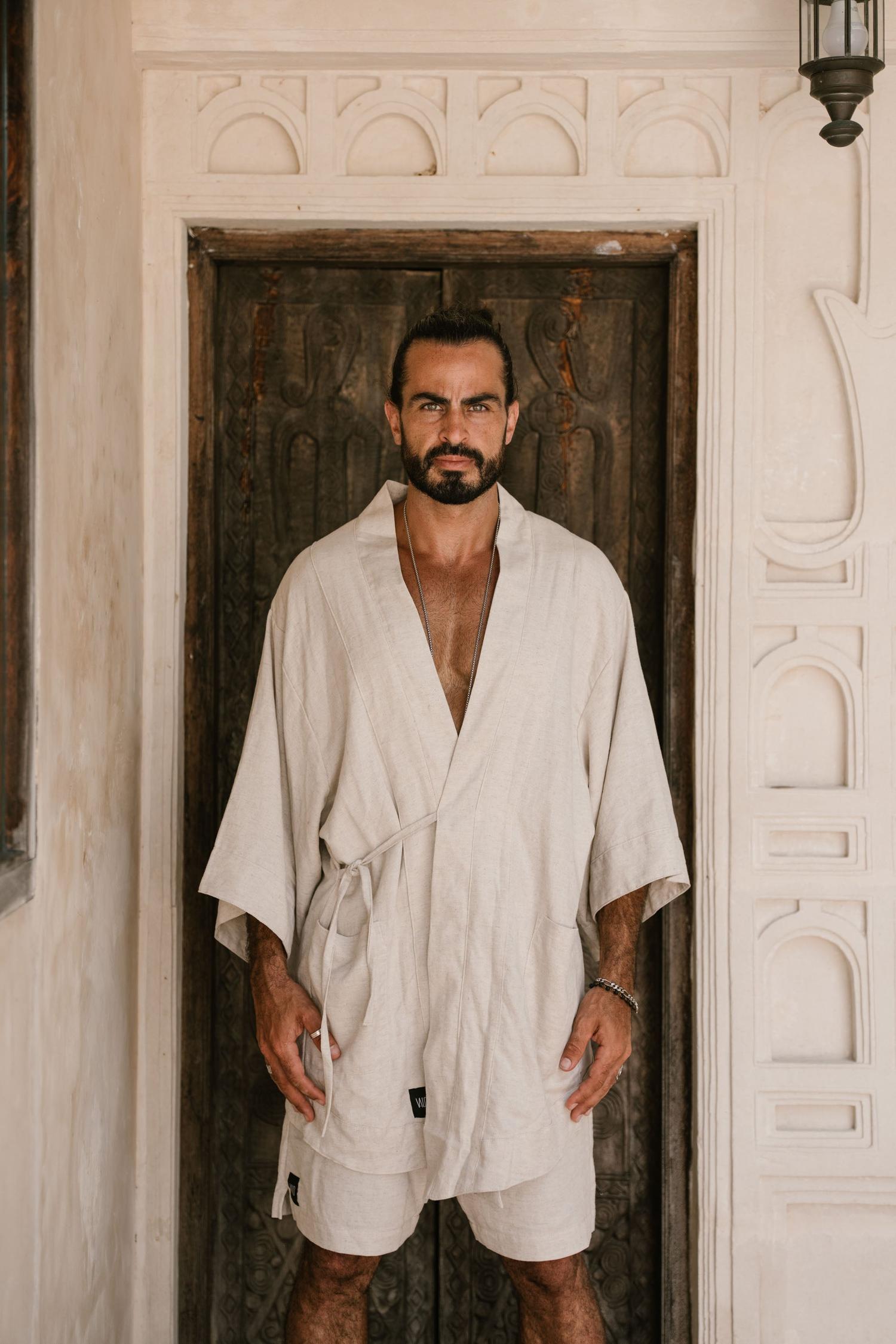 BUSHI Kimono - Japanese Inspired Short Kimono Robe