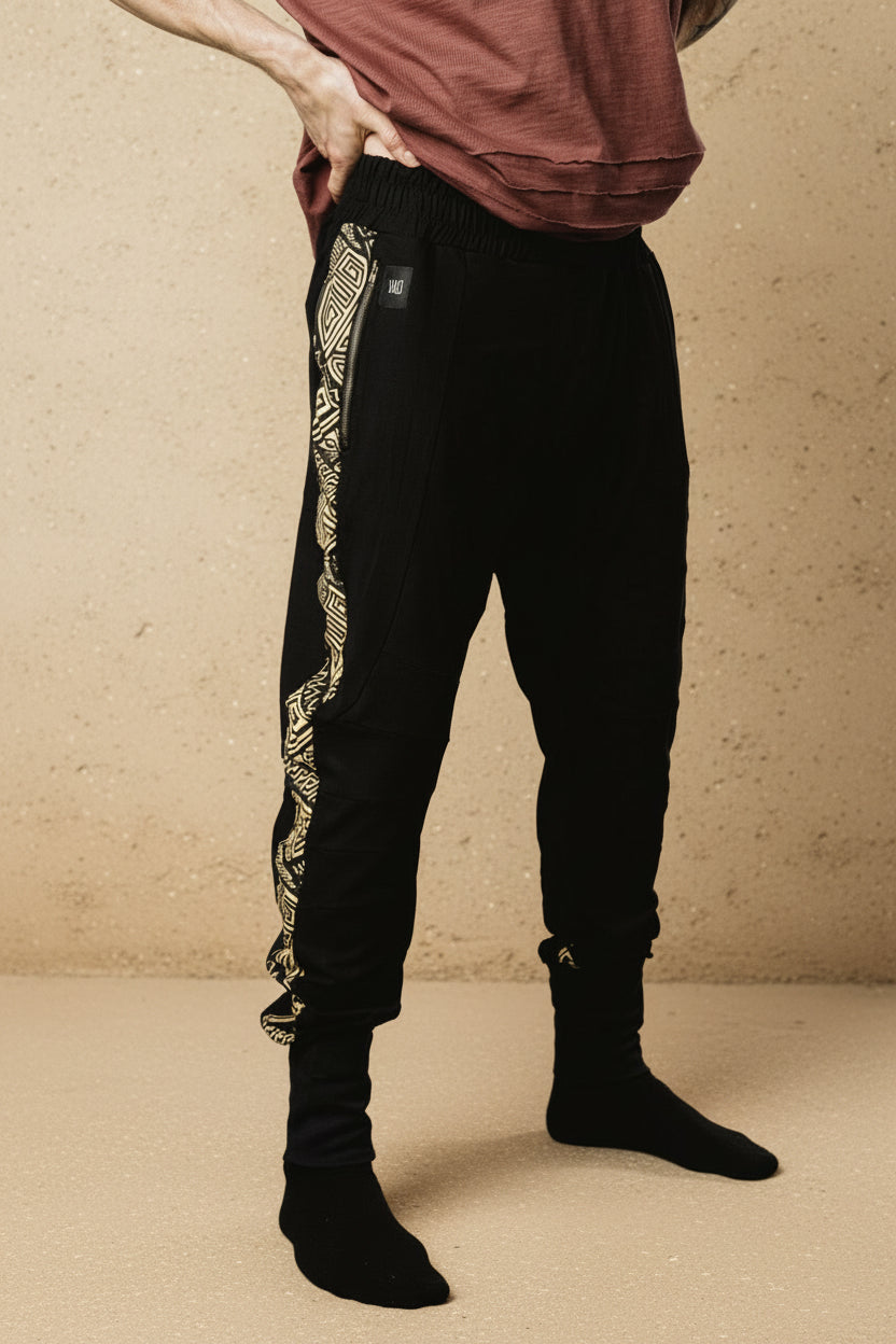 CAPO Pants - Slim leg bamboo stretch drop crotch joggers-Pants-VALO Design Clothing