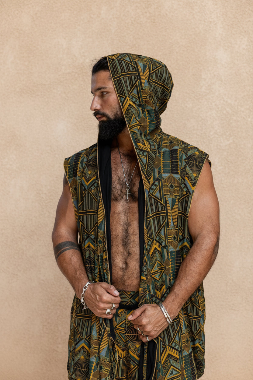 Hanzo Outfit - Blue Gold Prism Vest and Pants-Outfit-VALO Design Clothing