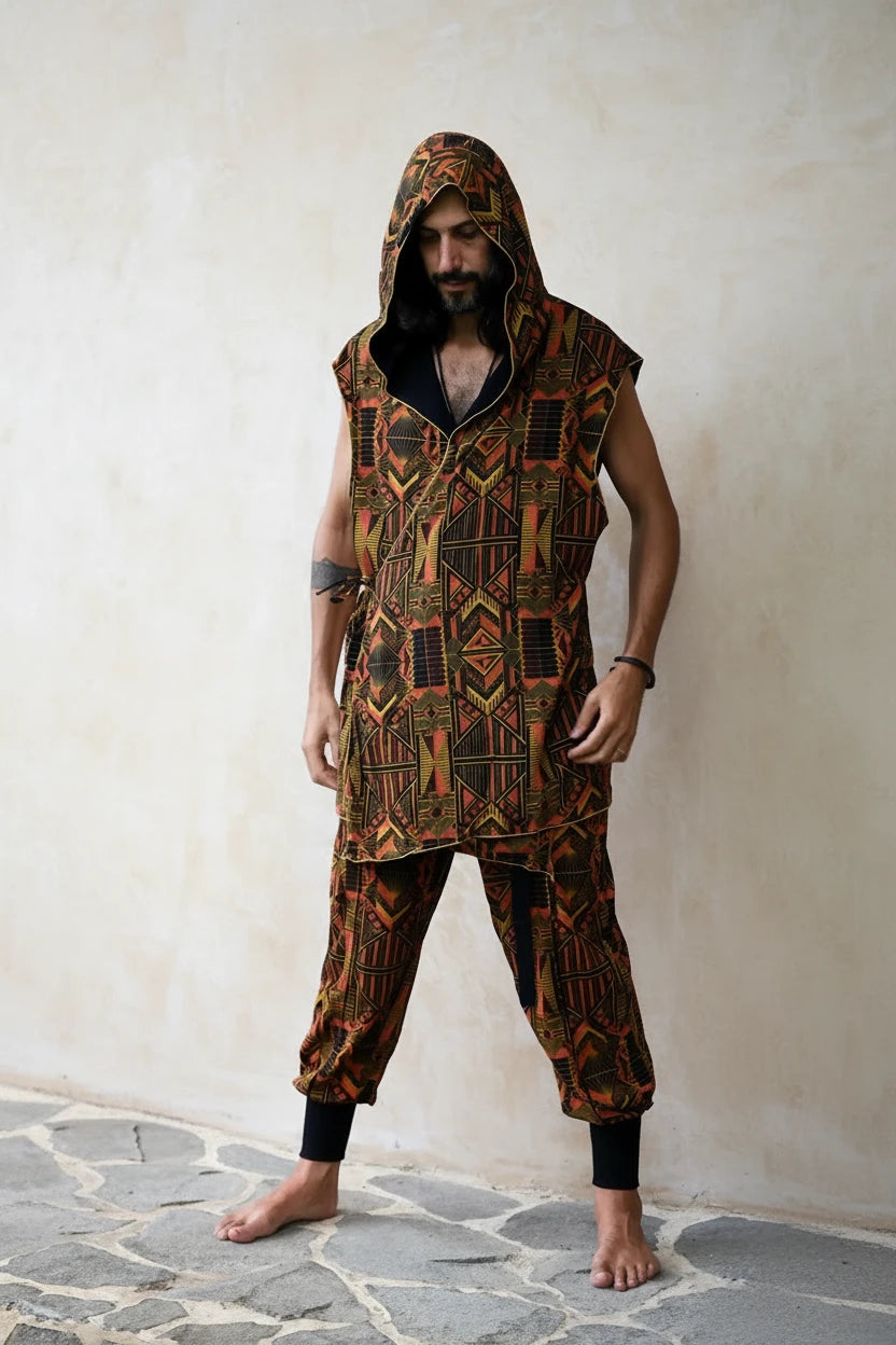 Hanzo Outfit - Red Gold Prism-Outfit-VALO Design Clothing