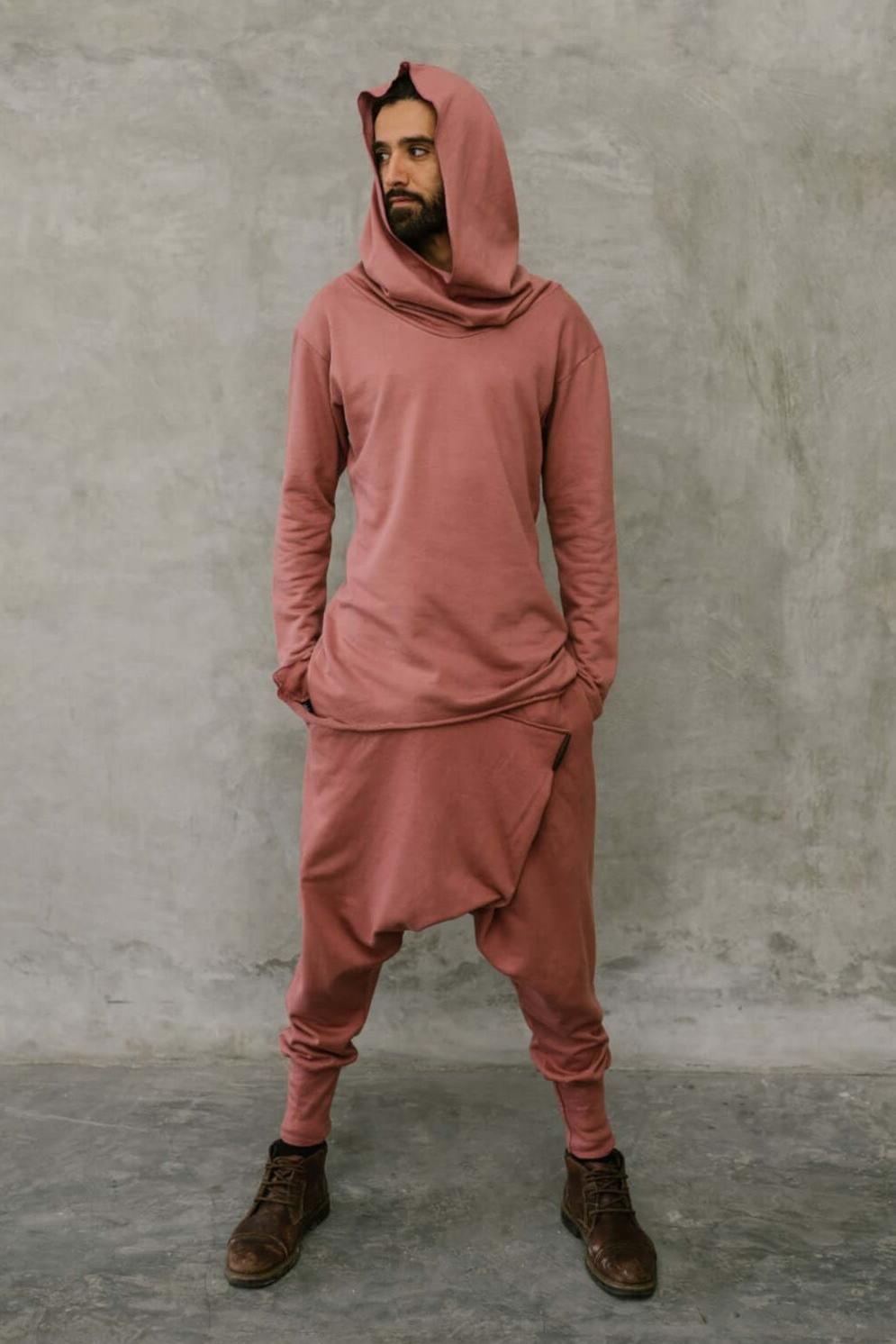 VALO Design Clothing Hoodies ILTA - An oversized assassin style hoodie with asymmetric cut, making the hoodie longer from both sides